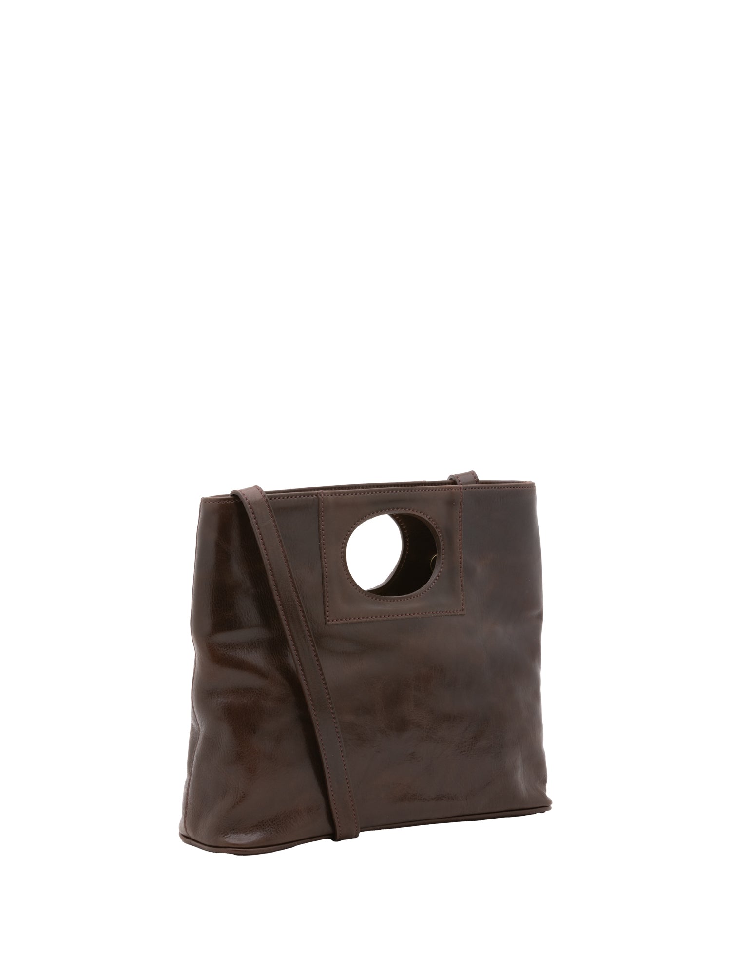 Crossbody bag I Fratelli Women Genuine leather -Blu Testa di moro