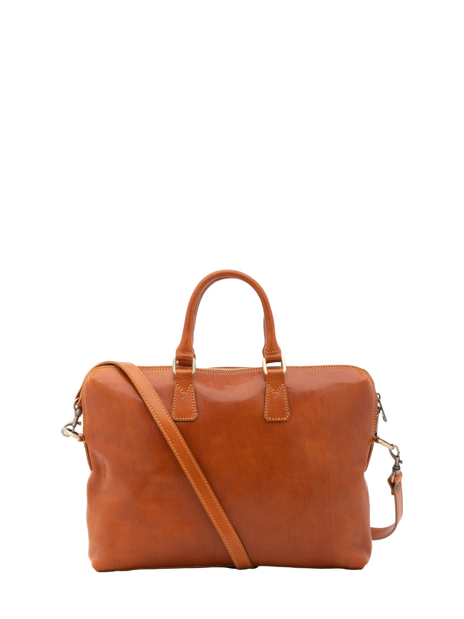 Briefcase I Fratelli Men Genuine leather -Blu Cognac