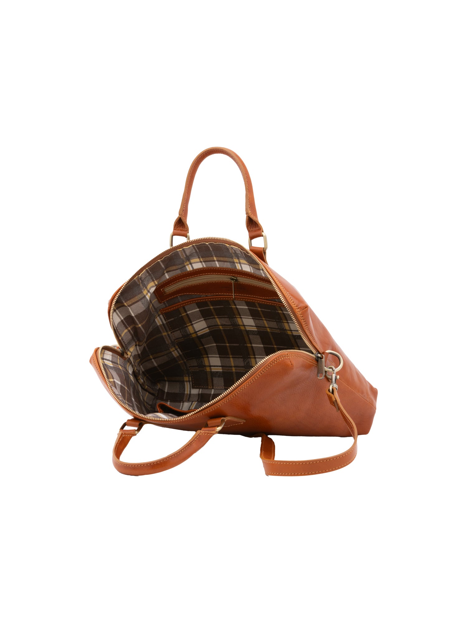 Briefcase I Fratelli Men Genuine leather -Blu Cognac