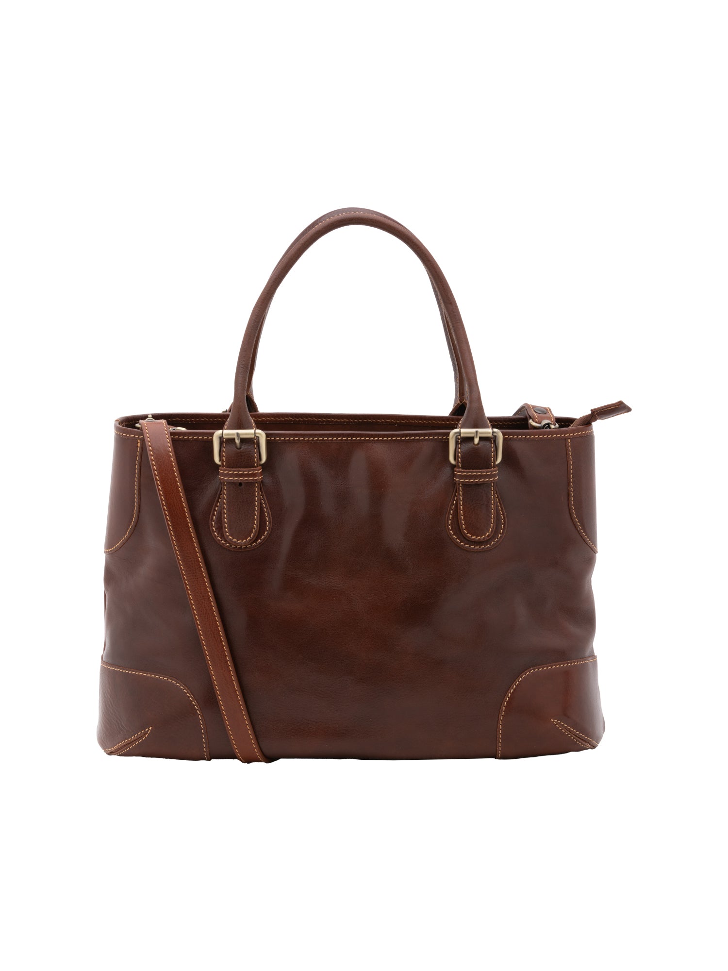 Crossbody bag I Fratelli Women Genuine leather -Tmoro Marrone