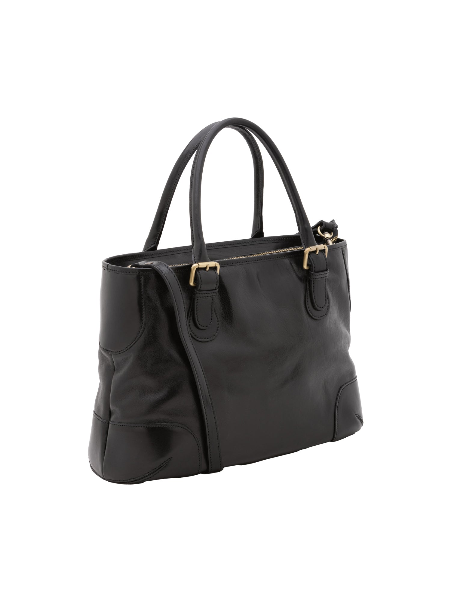 Crossbody bag I Fratelli Women Genuine leather -Tmoro Nero