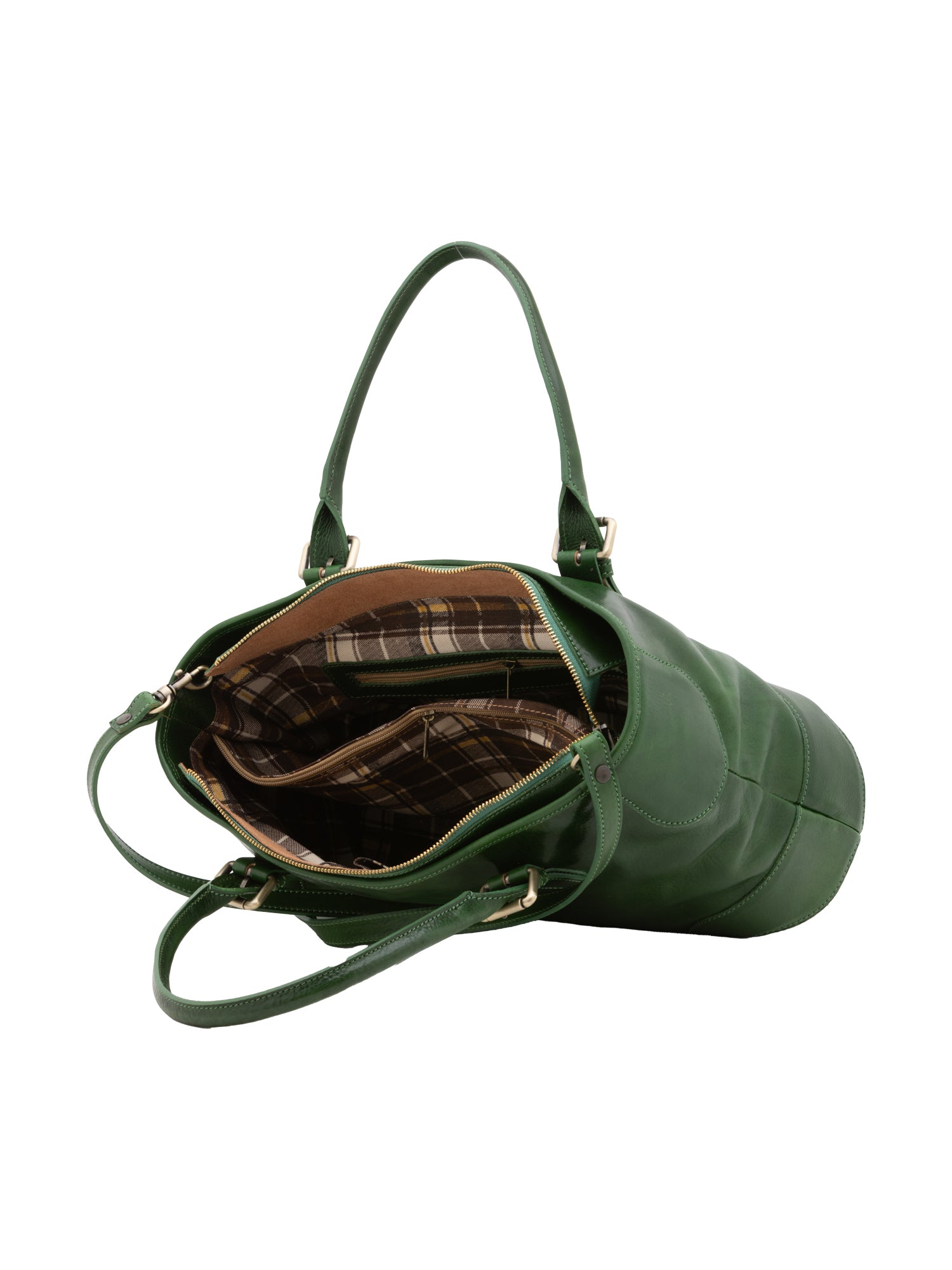 Crossbody bag I Fratelli Women Genuine leather -Tmoro Verde