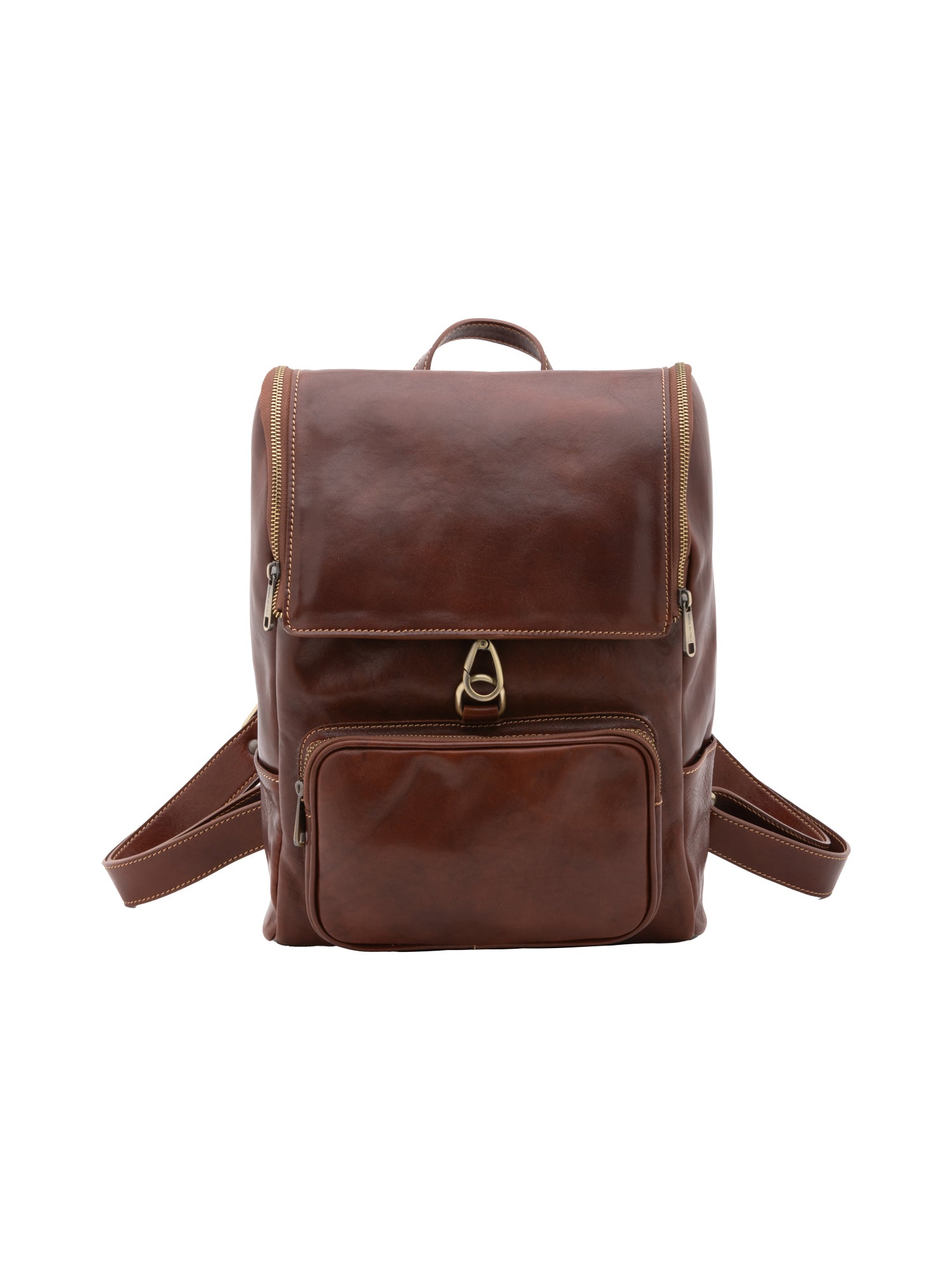 Shoulder Bag I Fratelli Women Genuine leather -Nero Marrone