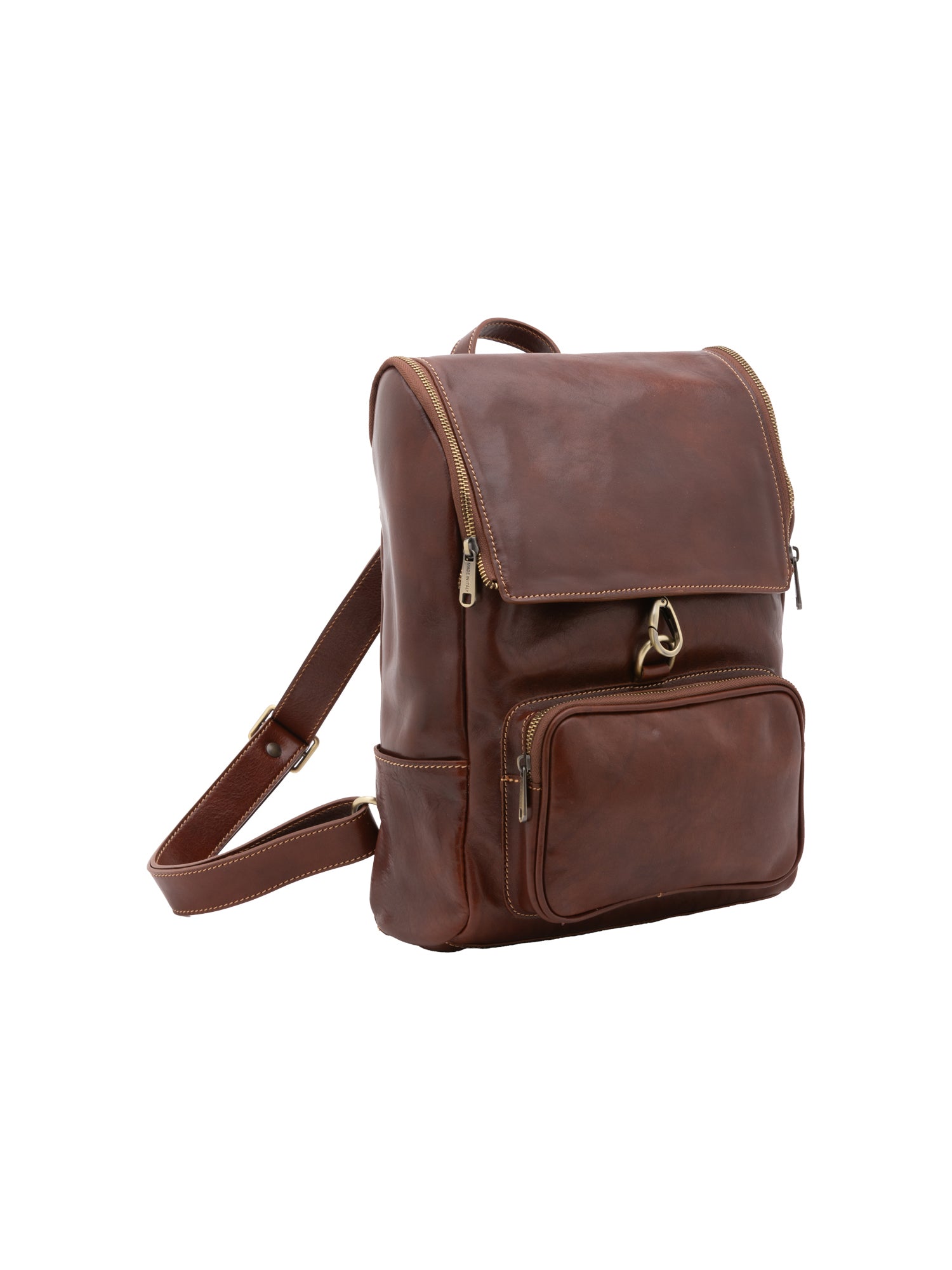 Shoulder Bag I Fratelli Women Genuine leather -Nero Marrone