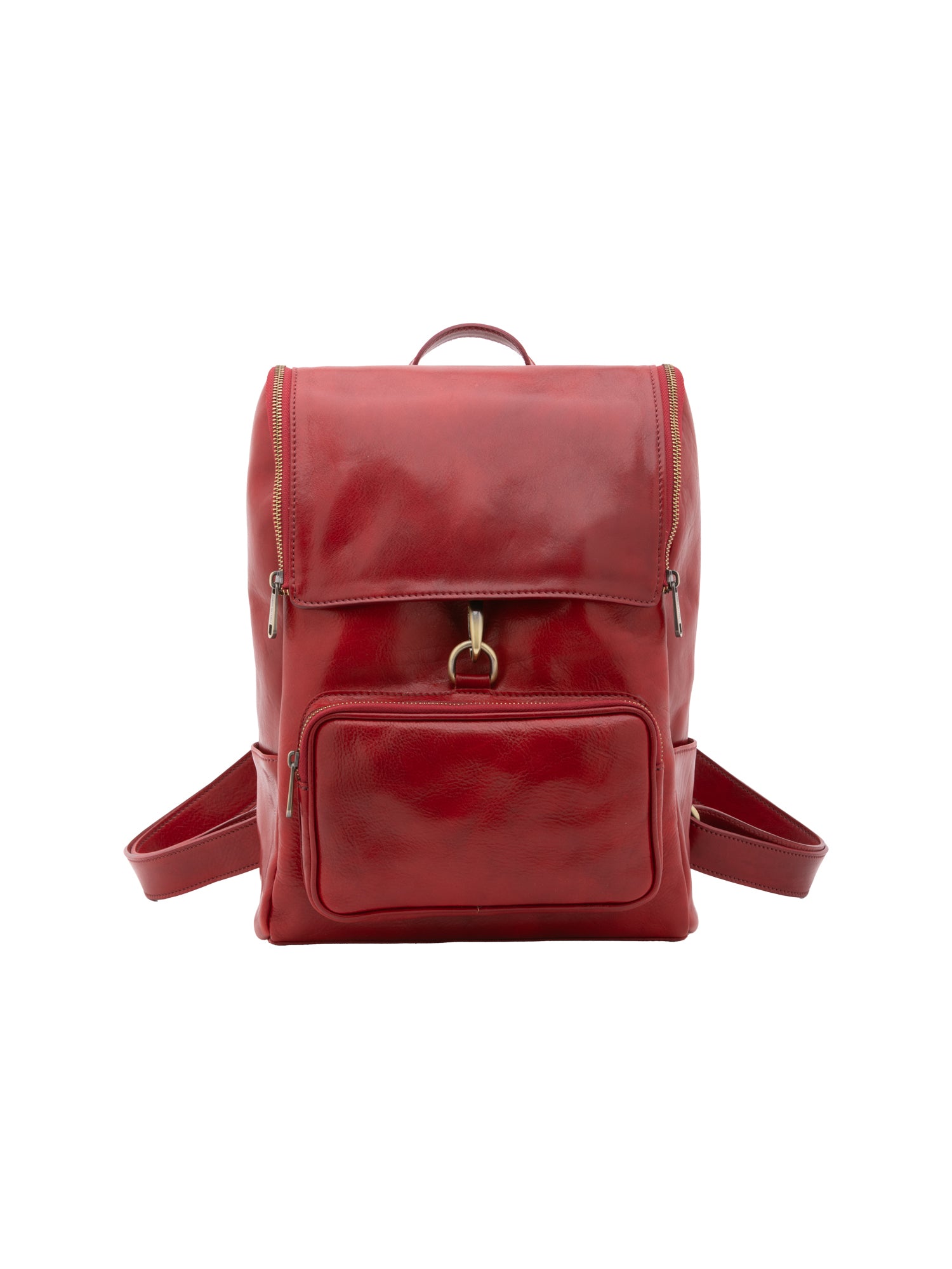 Shoulder Bag I Fratelli Women Genuine leather -Nero Rosso
