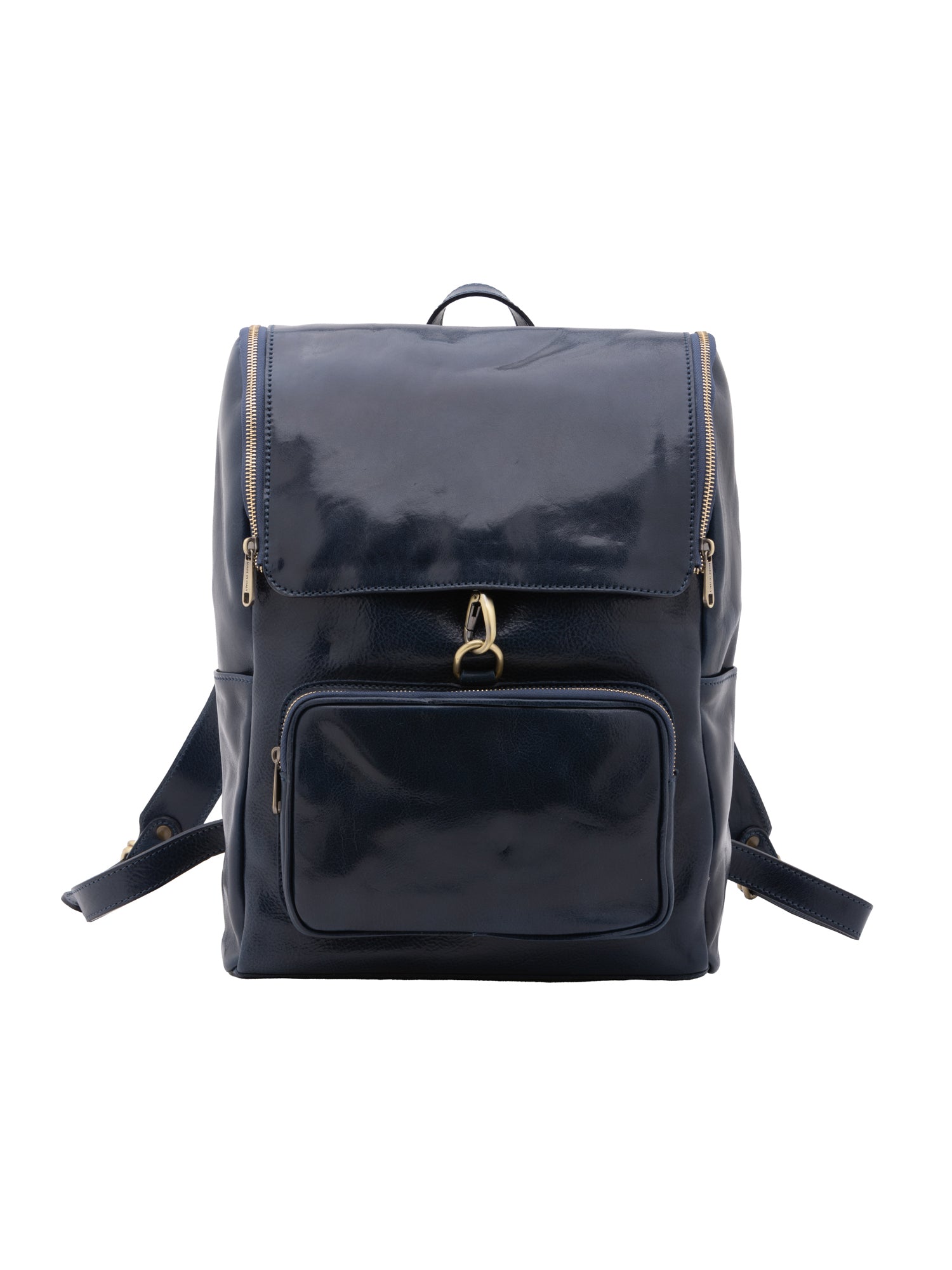 Shoulder Bag I Fratelli Women Genuine leather -Nero Blu