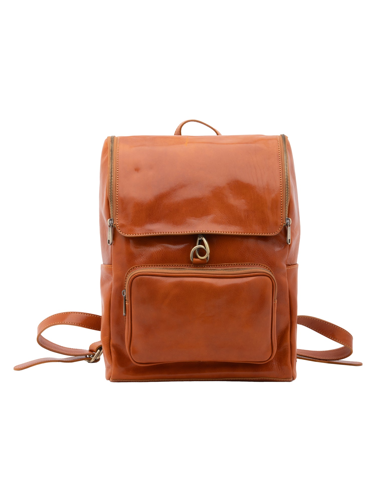 Shoulder Bag I Fratelli Women Genuine leather -Nero Cognac