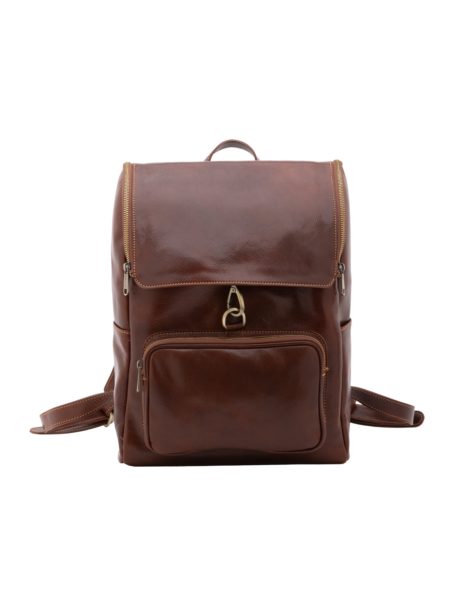 Shoulder Bag I Fratelli Women Genuine leather -Nero Marrone