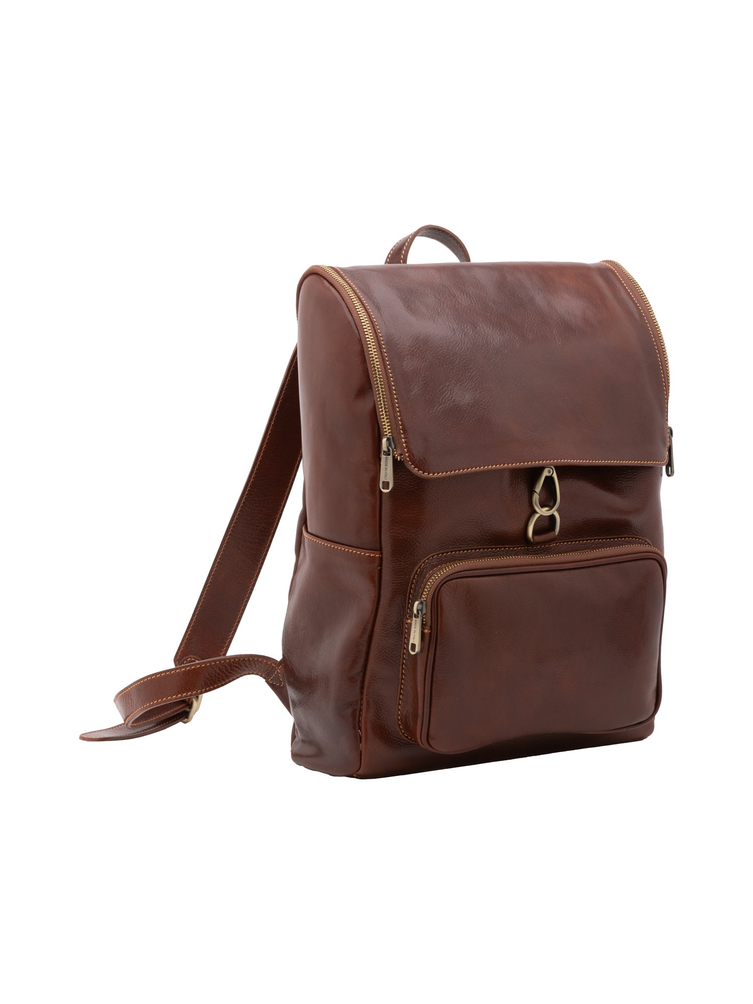Shoulder Bag I Fratelli Women Genuine leather -Nero Marrone