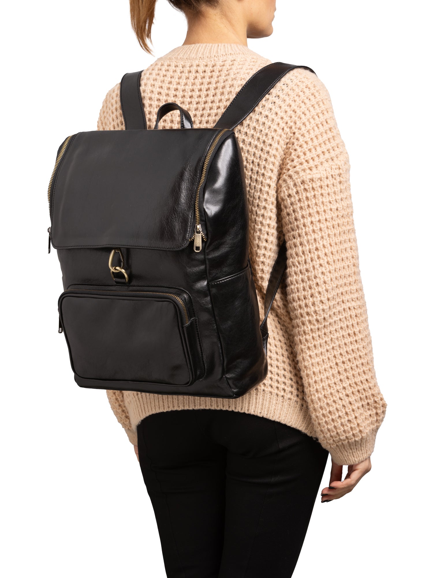 Shoulder Bag I Fratelli Women Genuine leather -Nero Nero