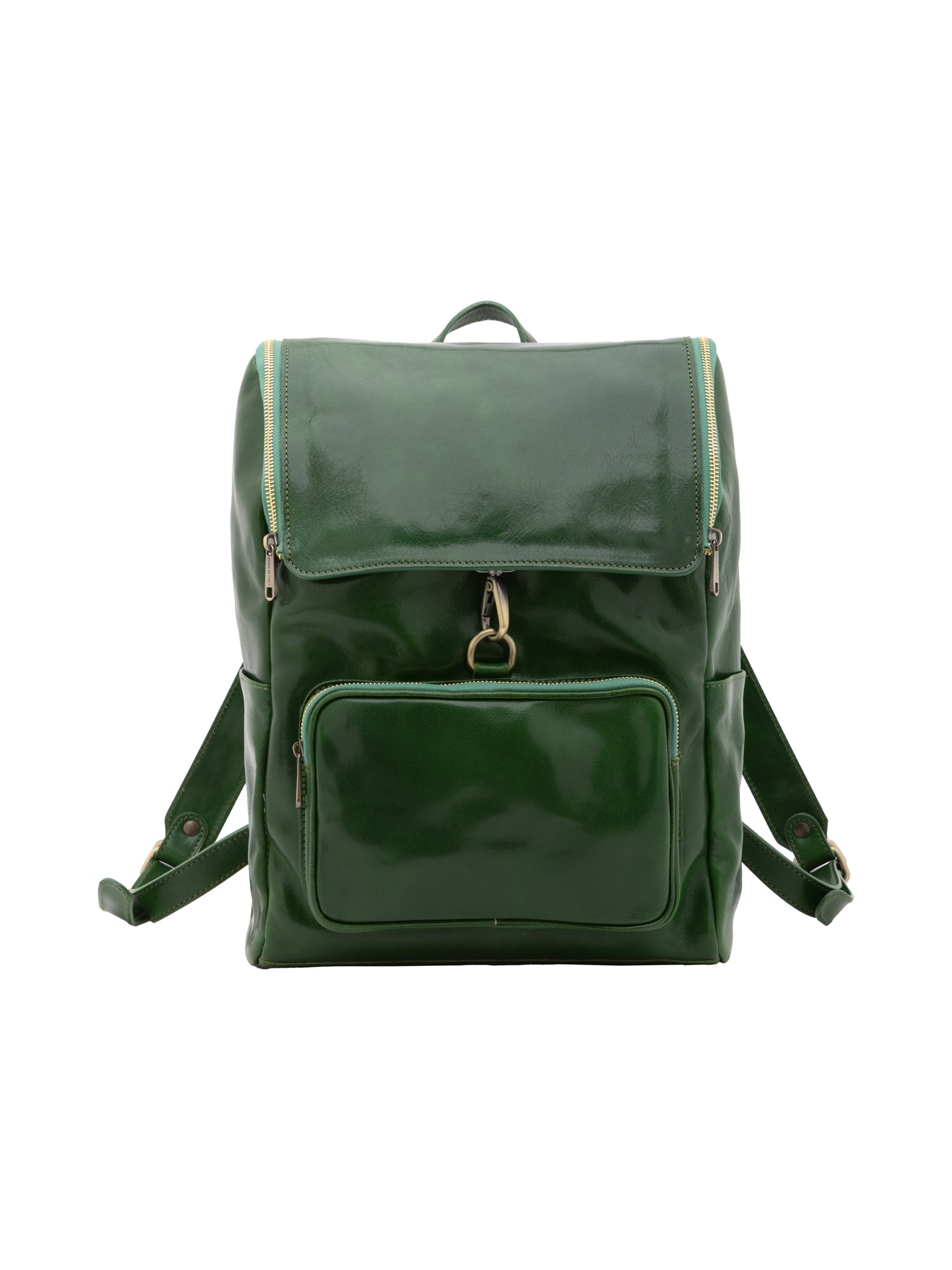 Shoulder Bag I Fratelli Women Genuine leather -Nero Verde