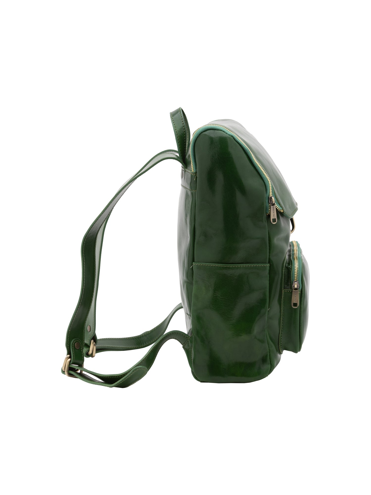 Shoulder Bag I Fratelli Women Genuine leather -Nero Verde