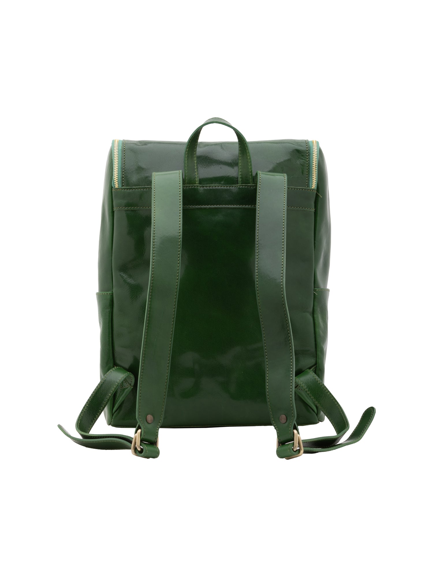 Shoulder Bag I Fratelli Women Genuine leather -Nero Verde