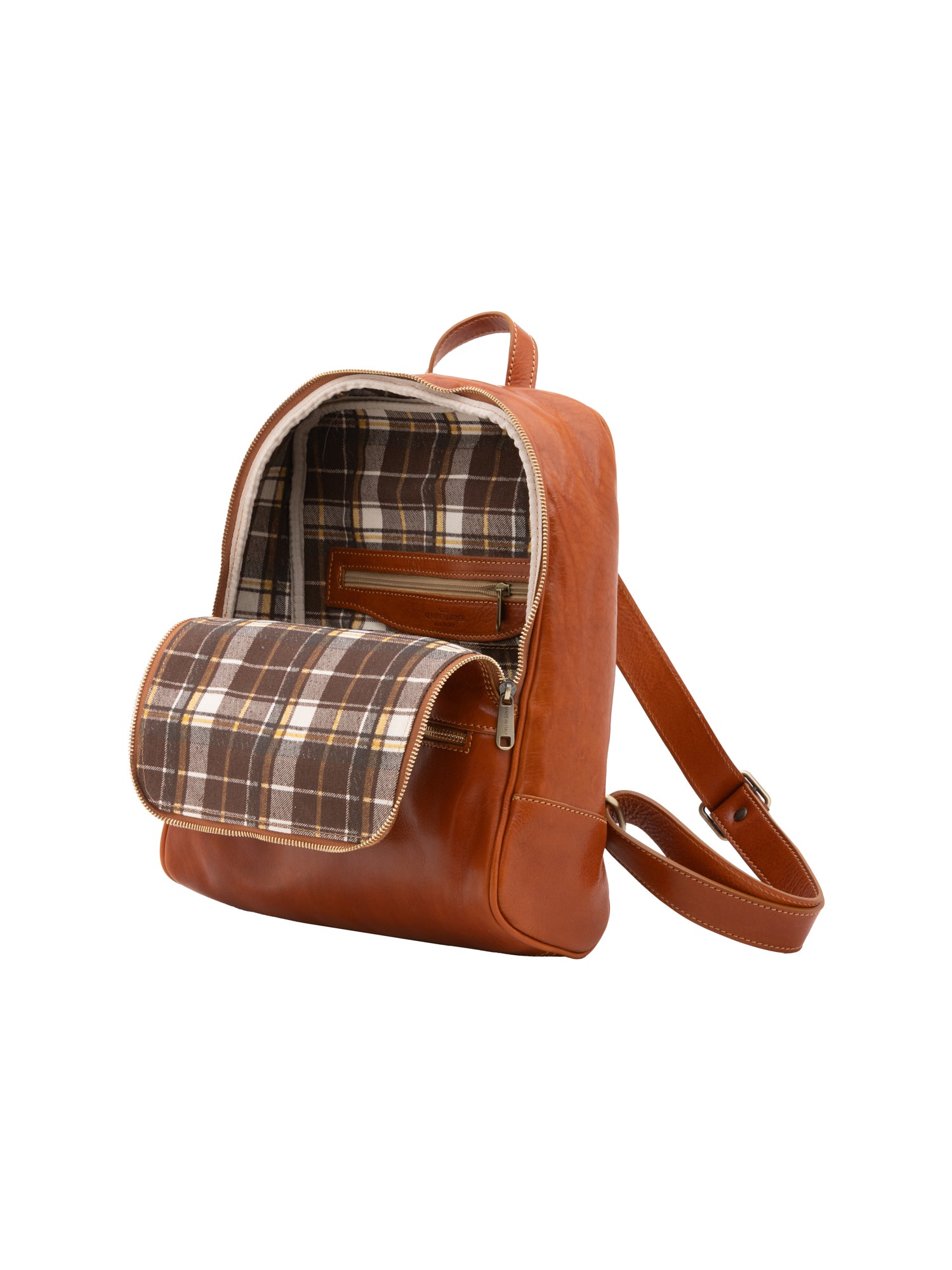 Shoulder Bag I Fratelli Women Genuine leather -Verde Cognac