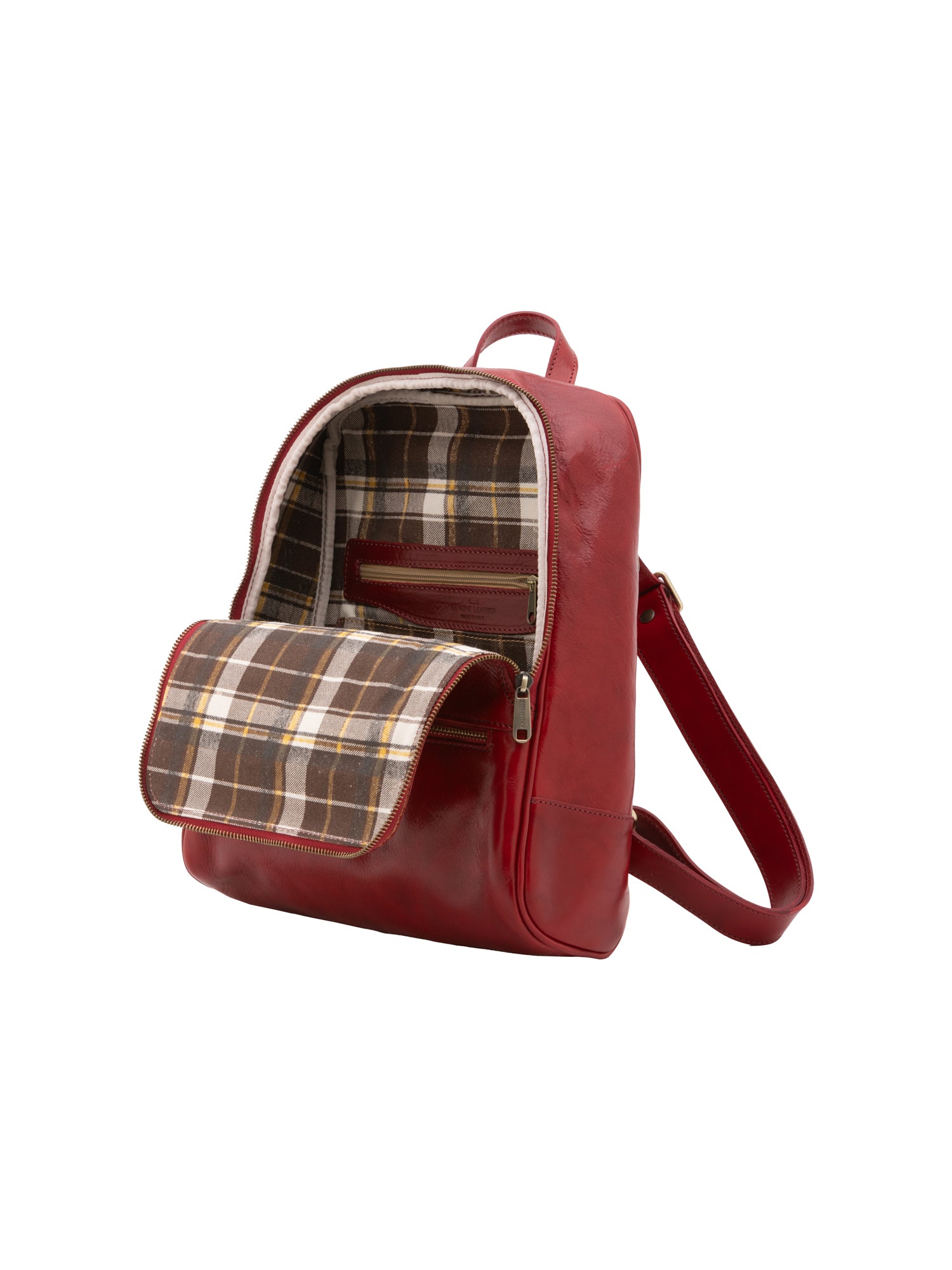 Shoulder Bag I Fratelli Women Genuine leather -Verde Rosso