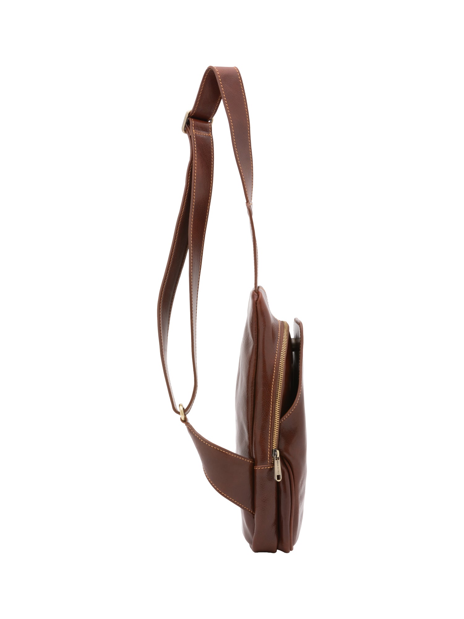 Belt bag I Fratelli Men Genuine leather -Verde Marrone