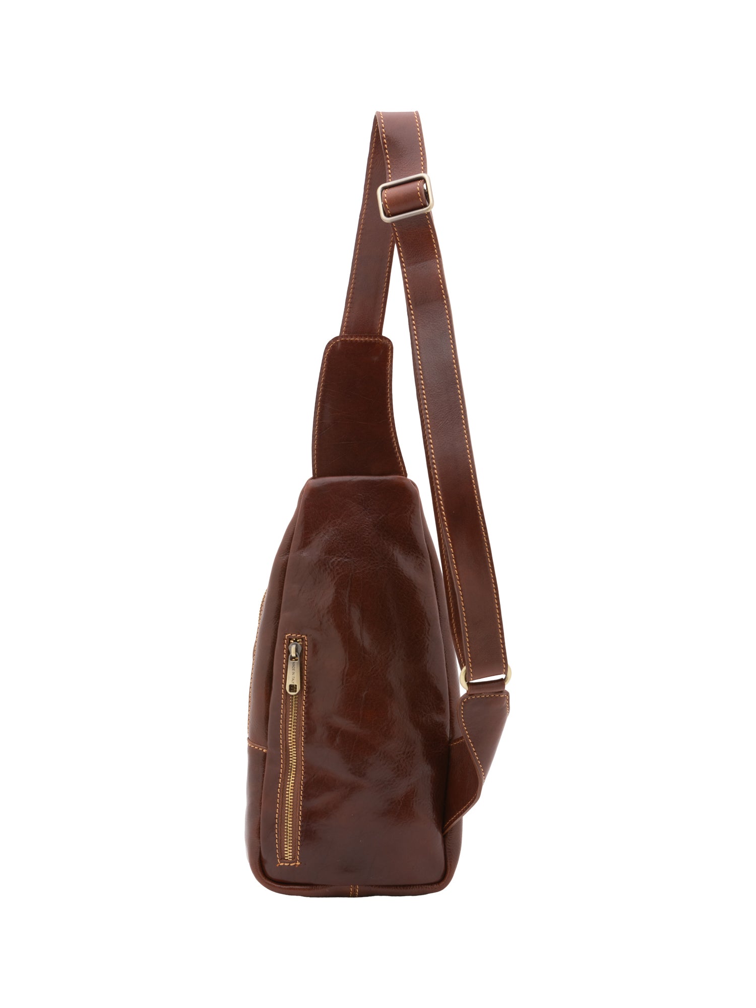 Belt bag I Fratelli Men Genuine leather -Verde Marrone