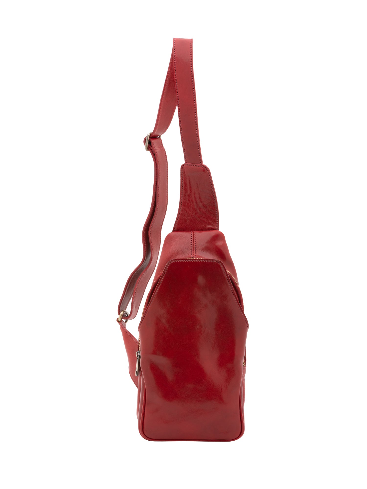 Belt bag I Fratelli Men Genuine leather -Verde Rosso