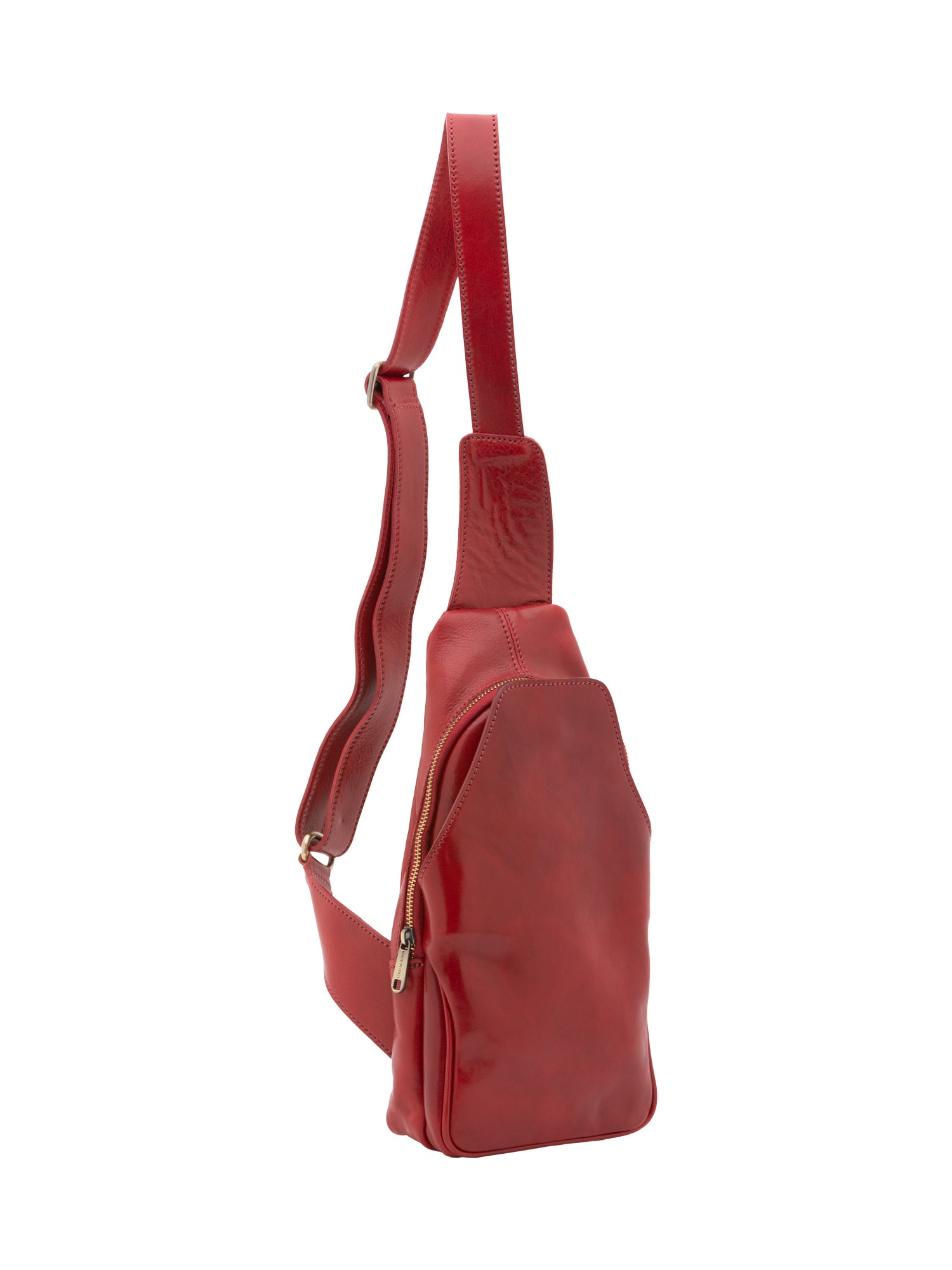 Belt bag I Fratelli Men Genuine leather -Verde Rosso