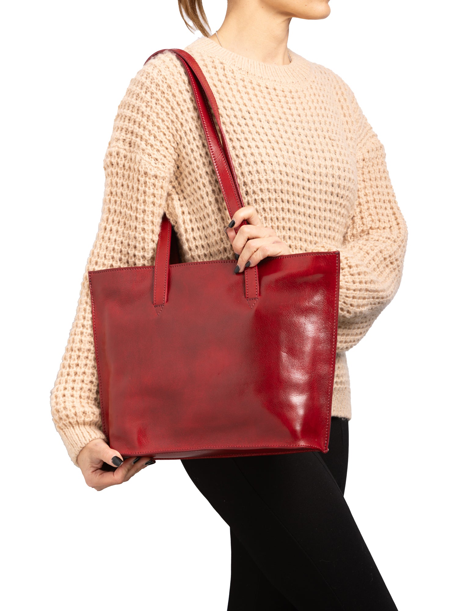 Shoulder Bag I Fratelli Women Genuine leather -Blu Rosso