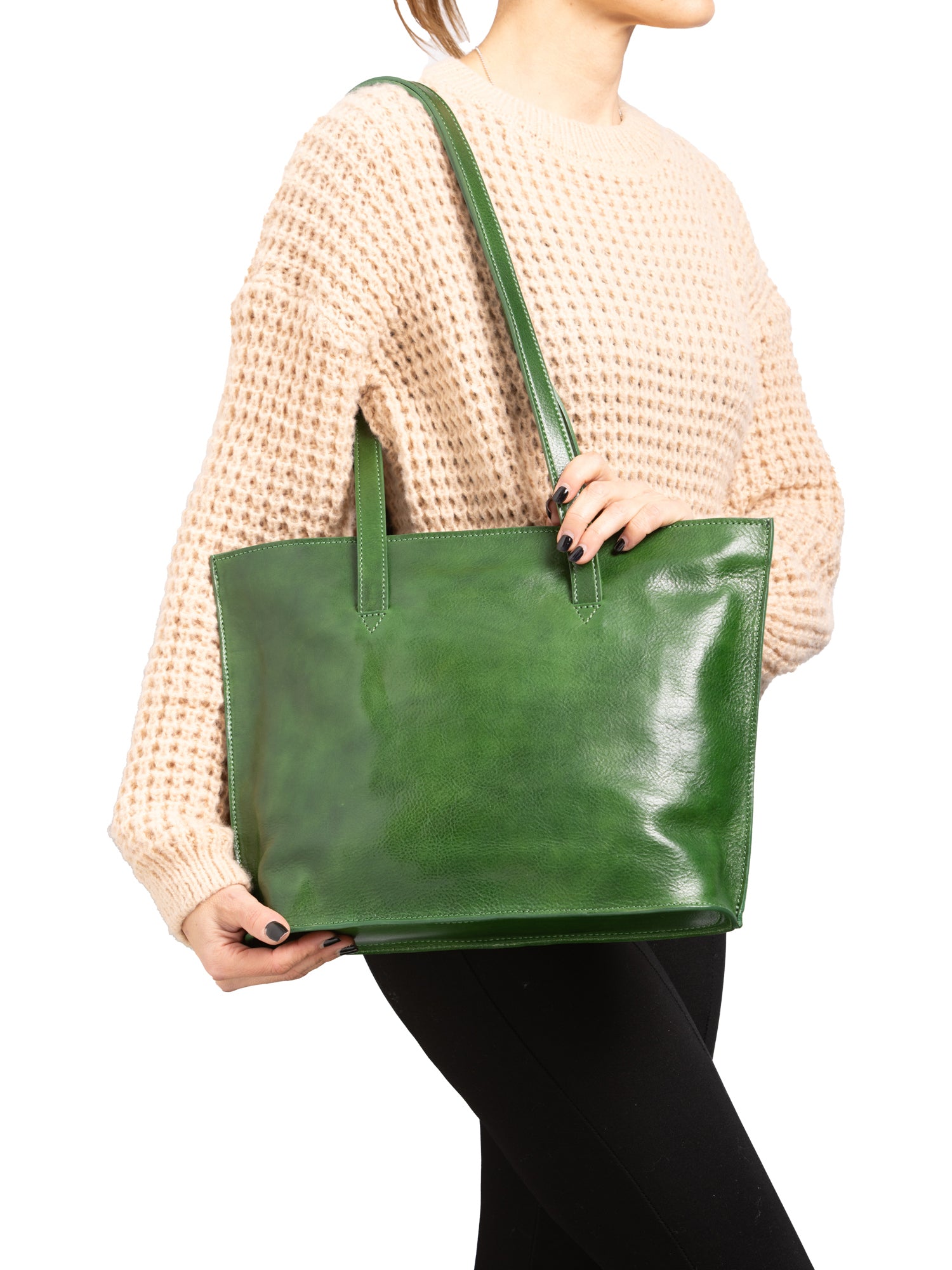 Shoulder Bag I Fratelli Women Genuine leather -Blu Verde
