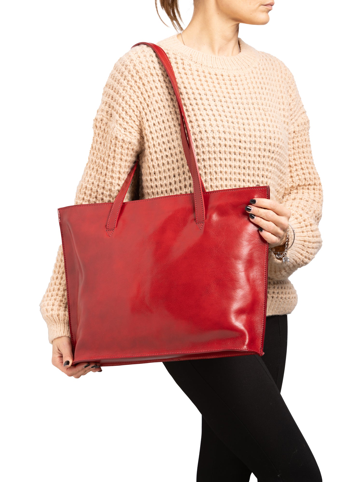 Shoulder Bag I Fratelli Women Genuine leather -Blu Rosso