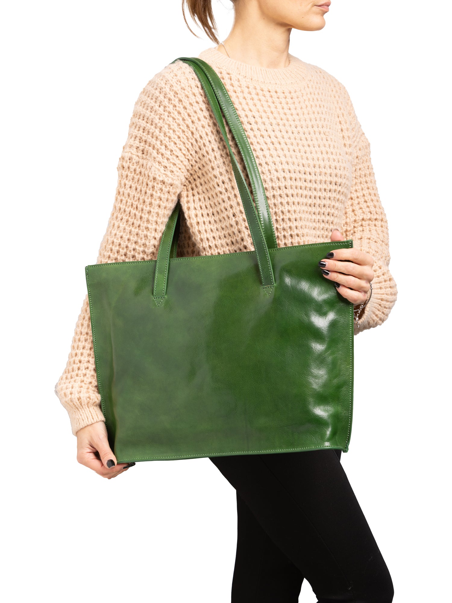 Shoulder Bag I Fratelli Women Genuine leather -Blu Verde
