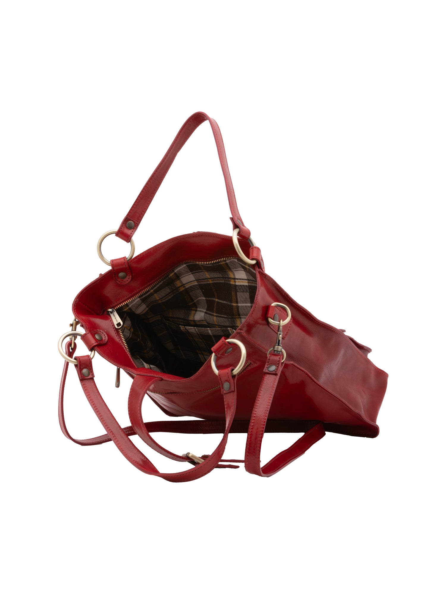Shoulder Bag I Fratelli Women Genuine leather -Rosso Rosso