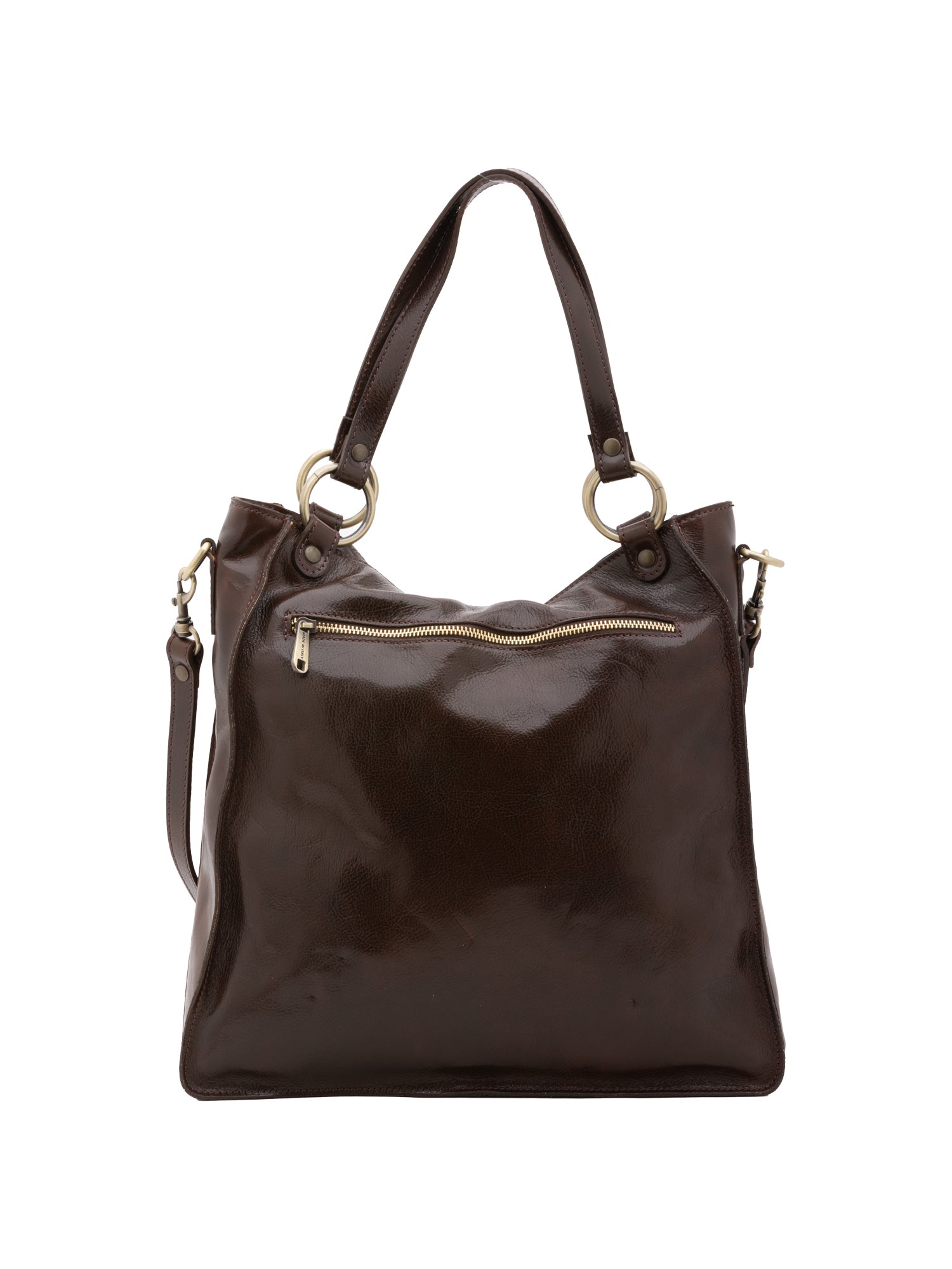 Shoulder Bag I Fratelli Women Genuine leather -Rosso Testa di moro