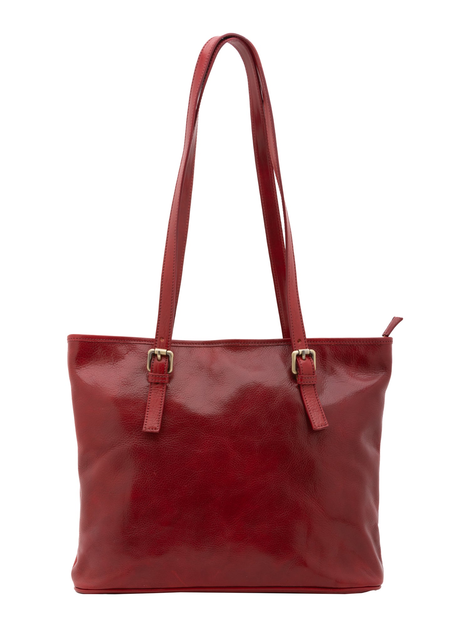 Shoulder Bag I Fratelli Women Genuine leather -Marrone Rosso