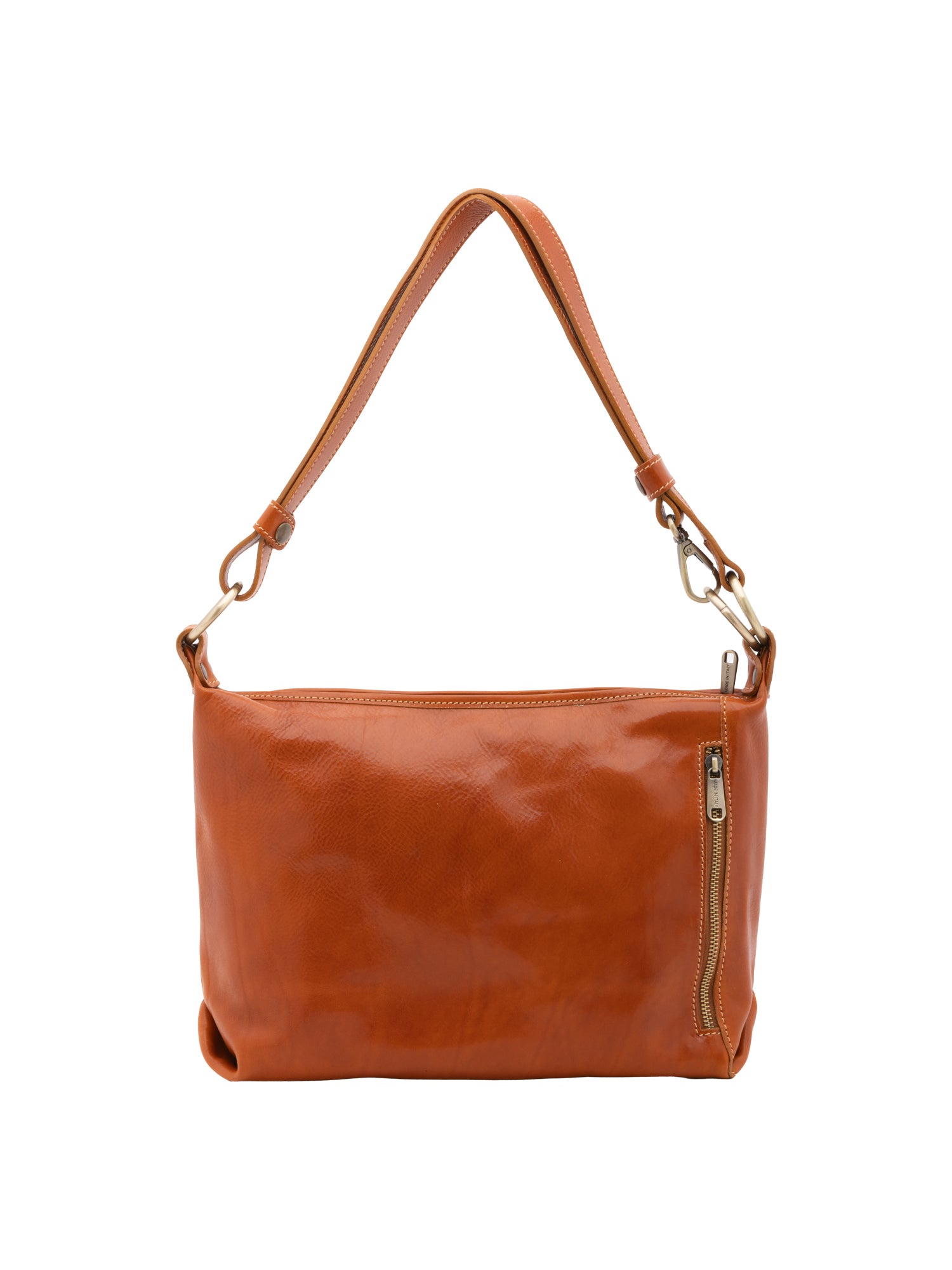 Shoulder Bag I Fratelli Women Genuine leather -Cognac Cognac