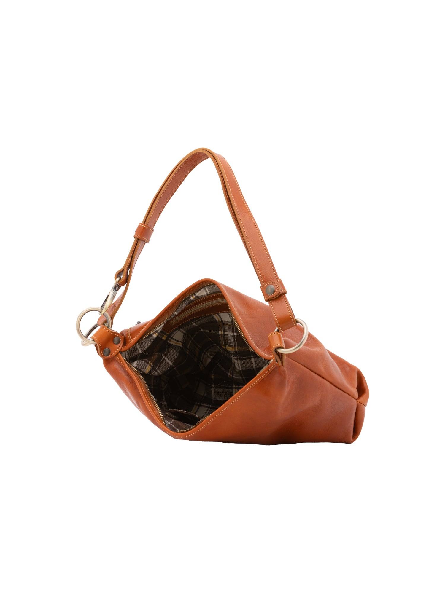 Shoulder Bag I Fratelli Women Genuine leather -Cognac Cognac
