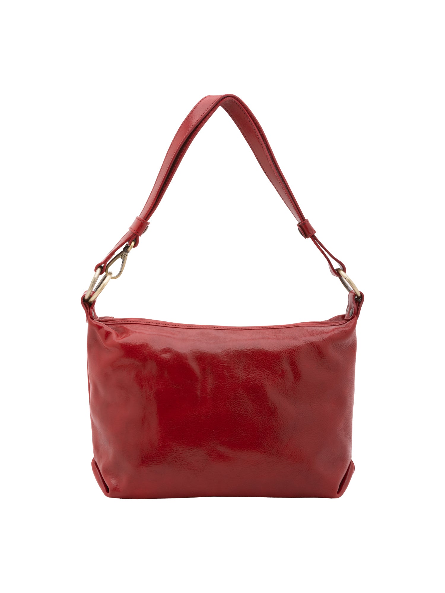 Shoulder Bag I Fratelli Women Genuine leather -Cognac Rosso