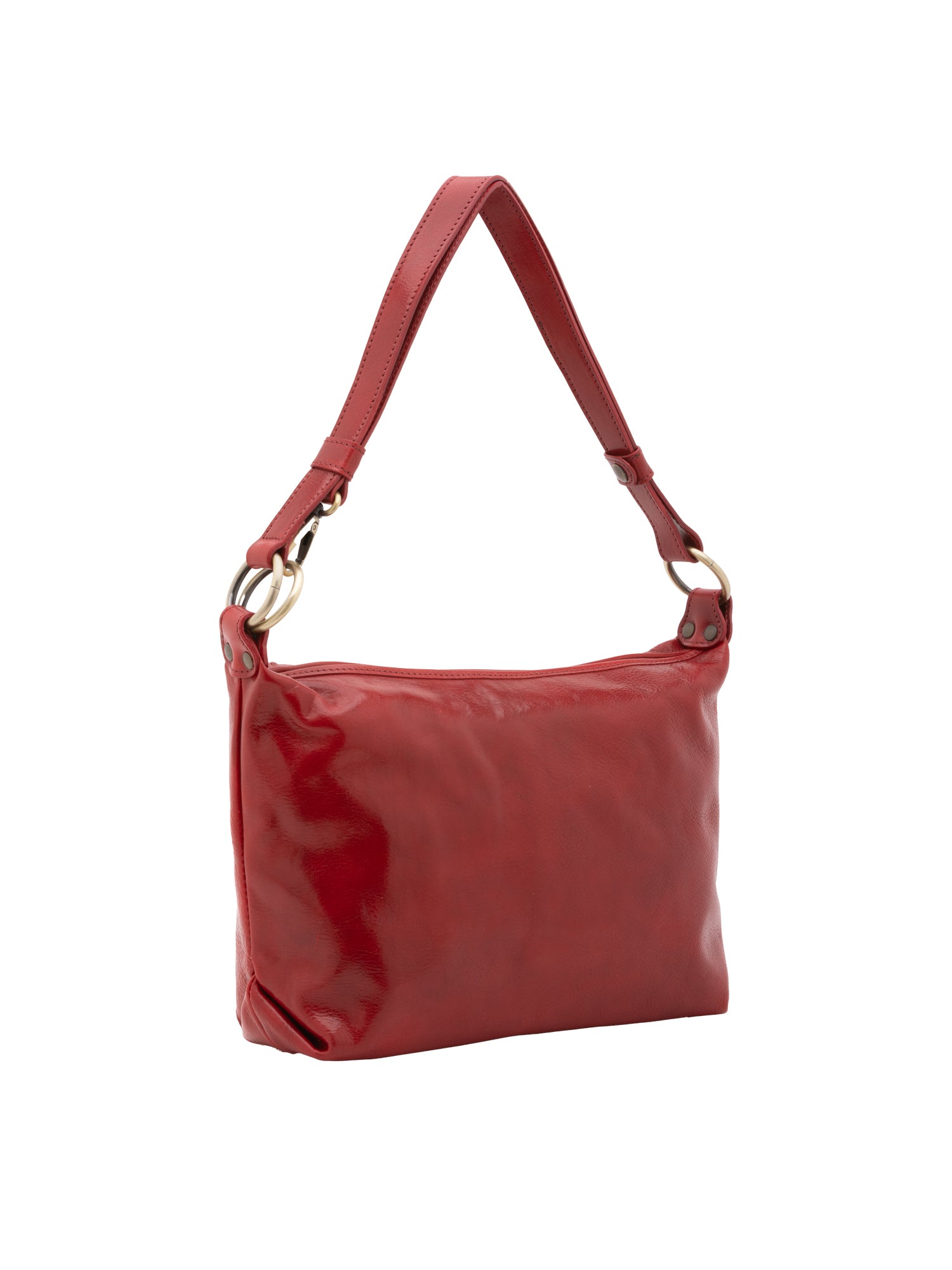 Shoulder Bag I Fratelli Women Genuine leather -Cognac Rosso