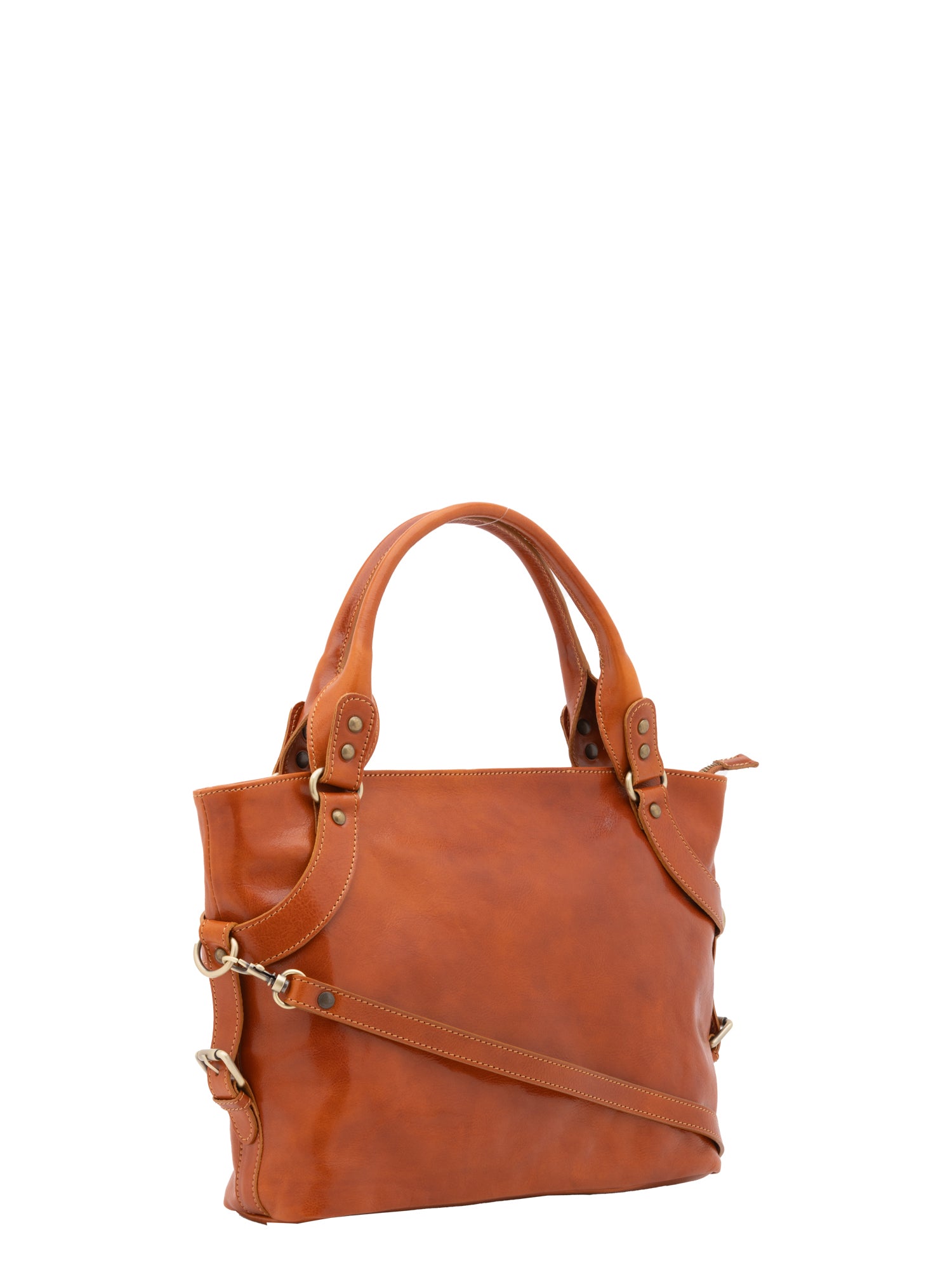 Handbag I Fratelli Women Genuine leather -Rosso Cognac