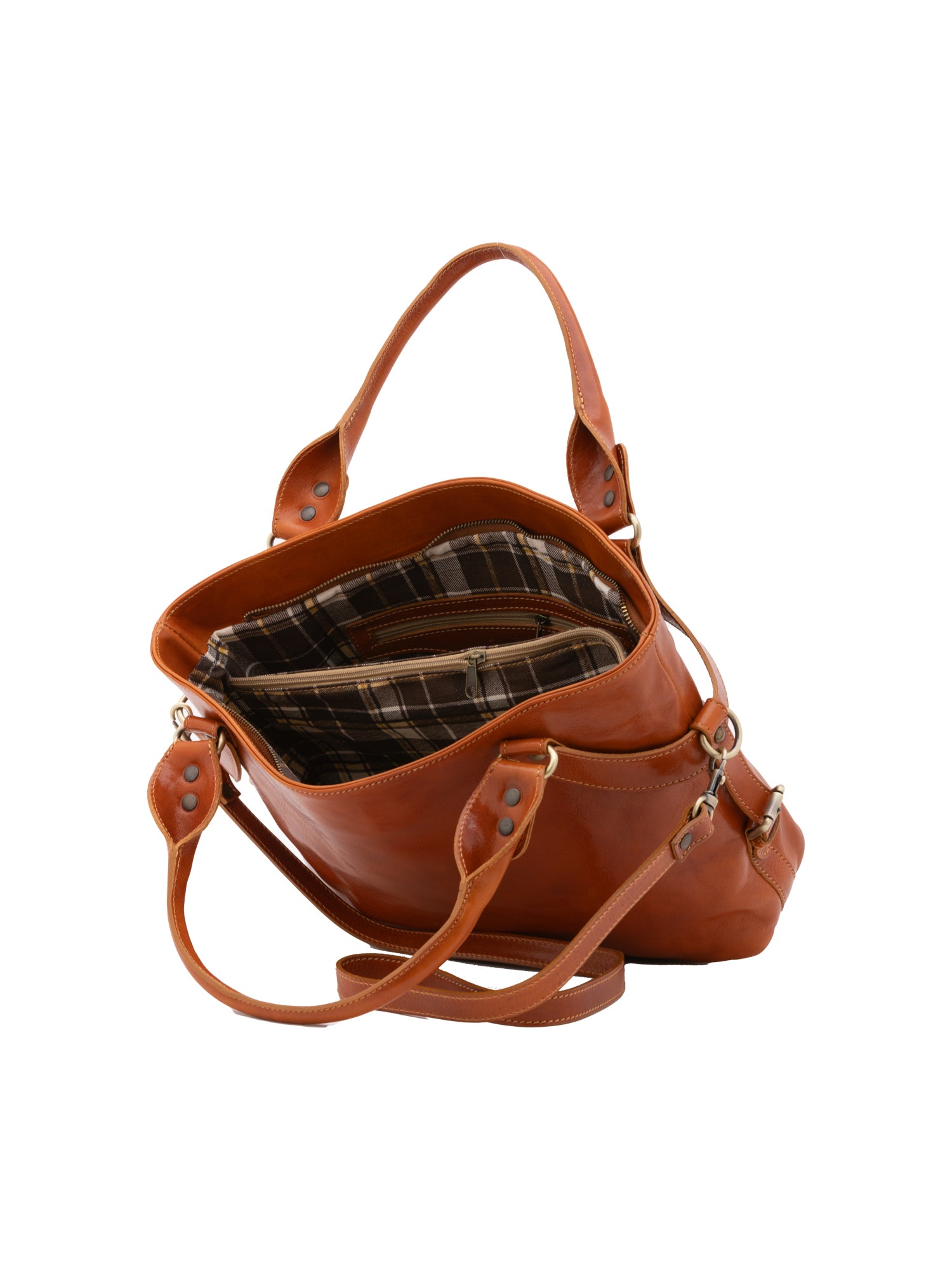 Handbag I Fratelli Women Genuine leather -Rosso Cognac