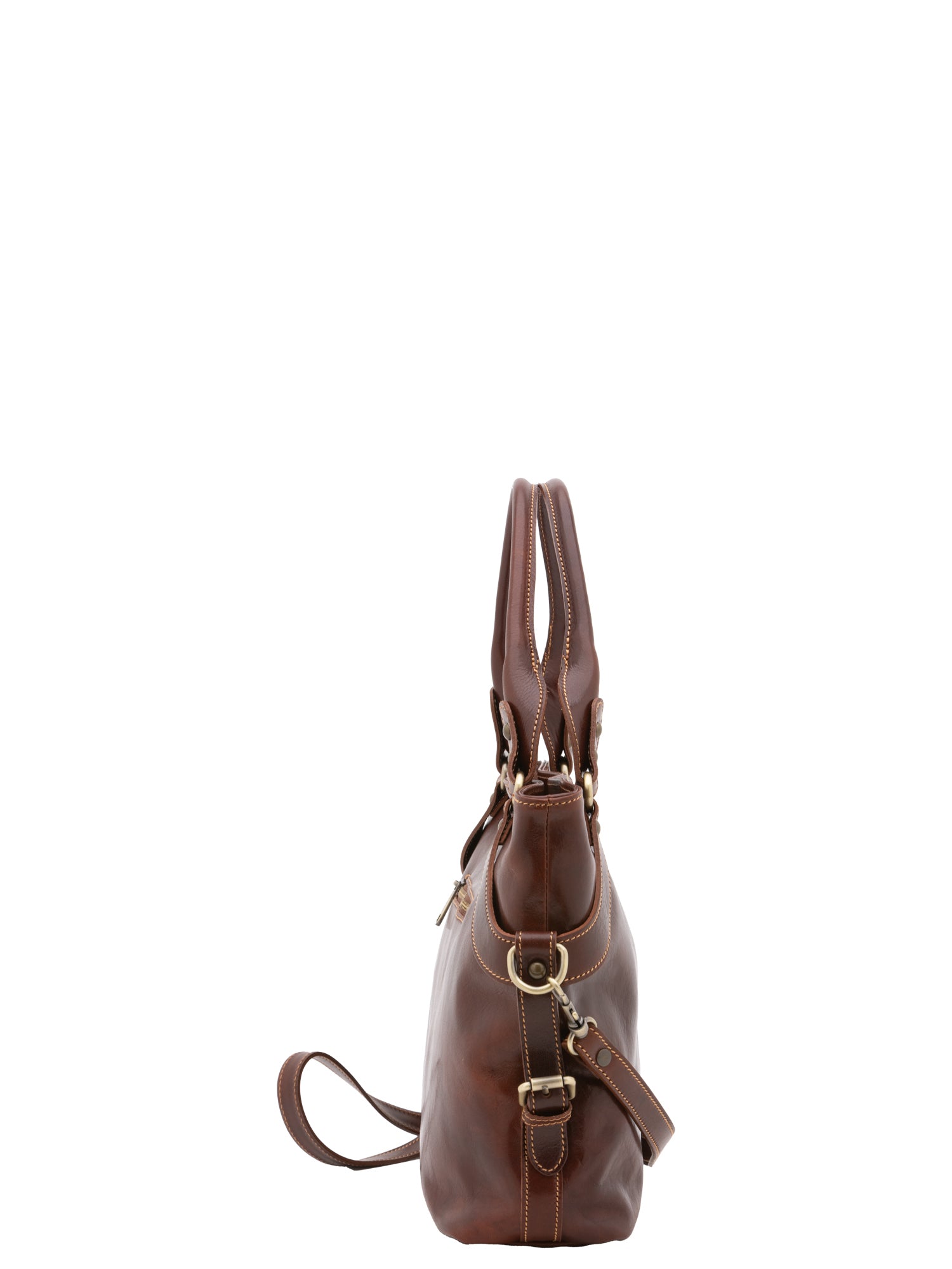 Handbag I Fratelli Women Genuine leather -Rosso Marrone