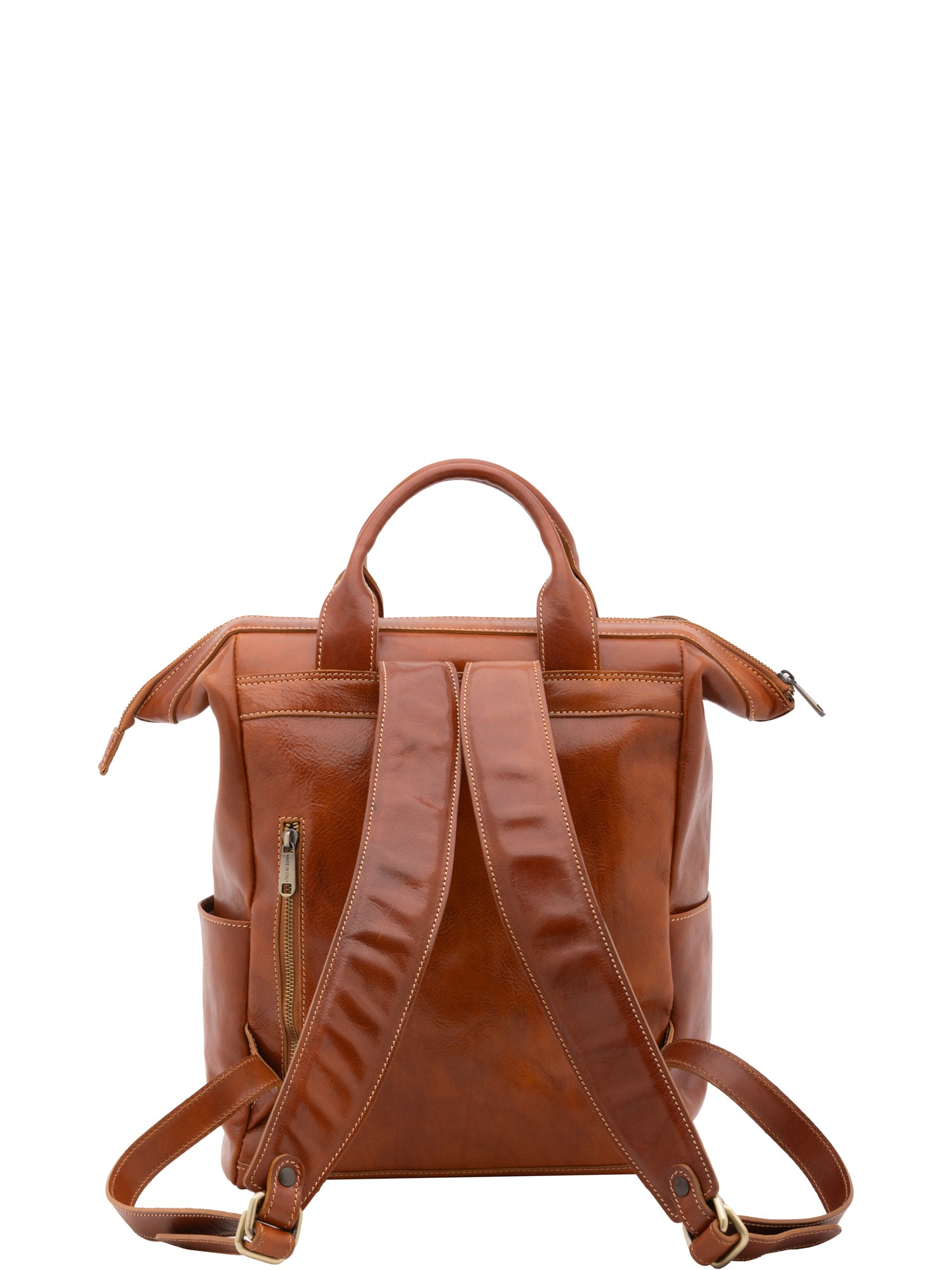 Crossbody bag I Fratelli Men Genuine leather -Cognac Cognac