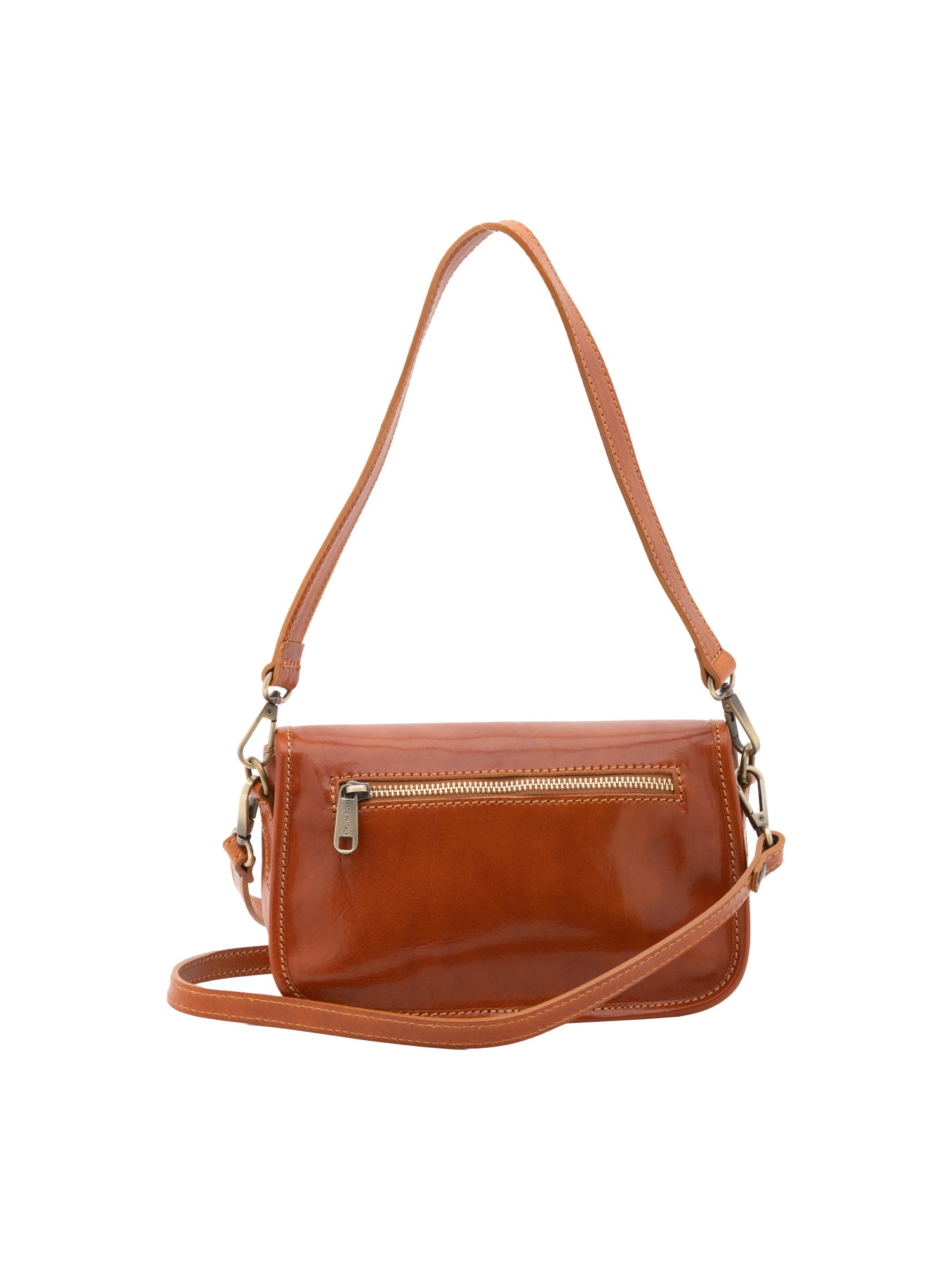 Shoulder Bag I Fratelli Women Genuine leather -Cognac Cognac