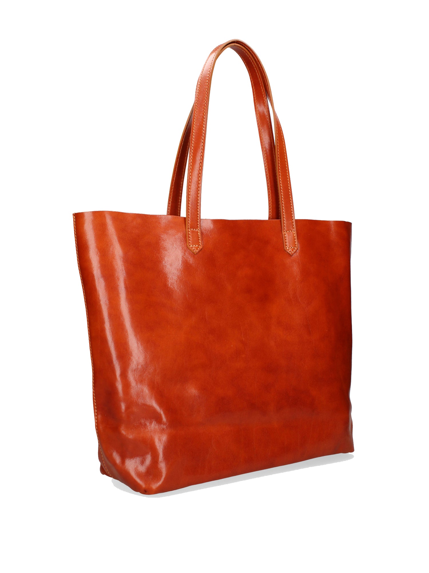 Shoulder Bag I Fratelli Women Genuine leather -Marrone Cognac