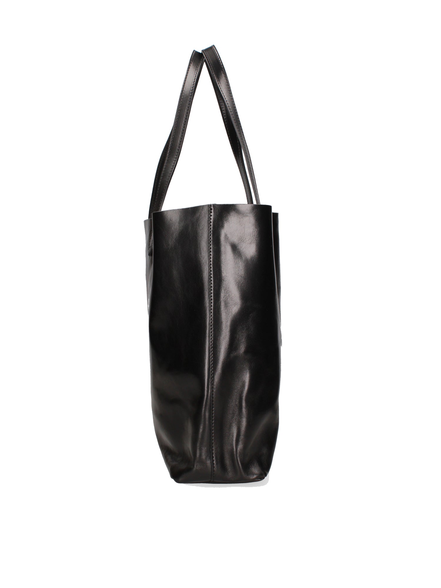 Shoulder Bag I Fratelli Women Genuine leather -Marrone Nero