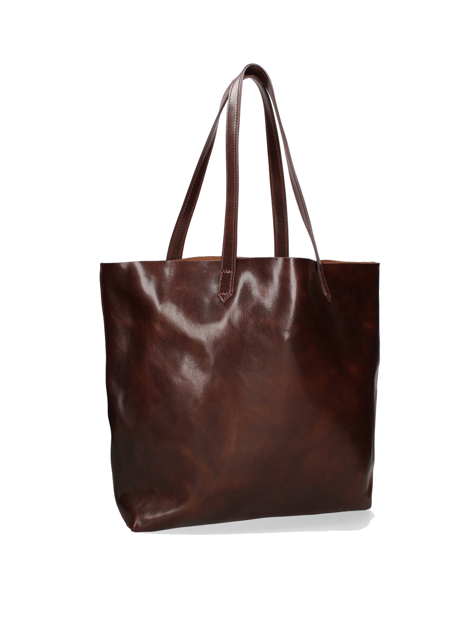 Shoulder Bag I Fratelli Women Genuine leather -Marrone Testa di moro