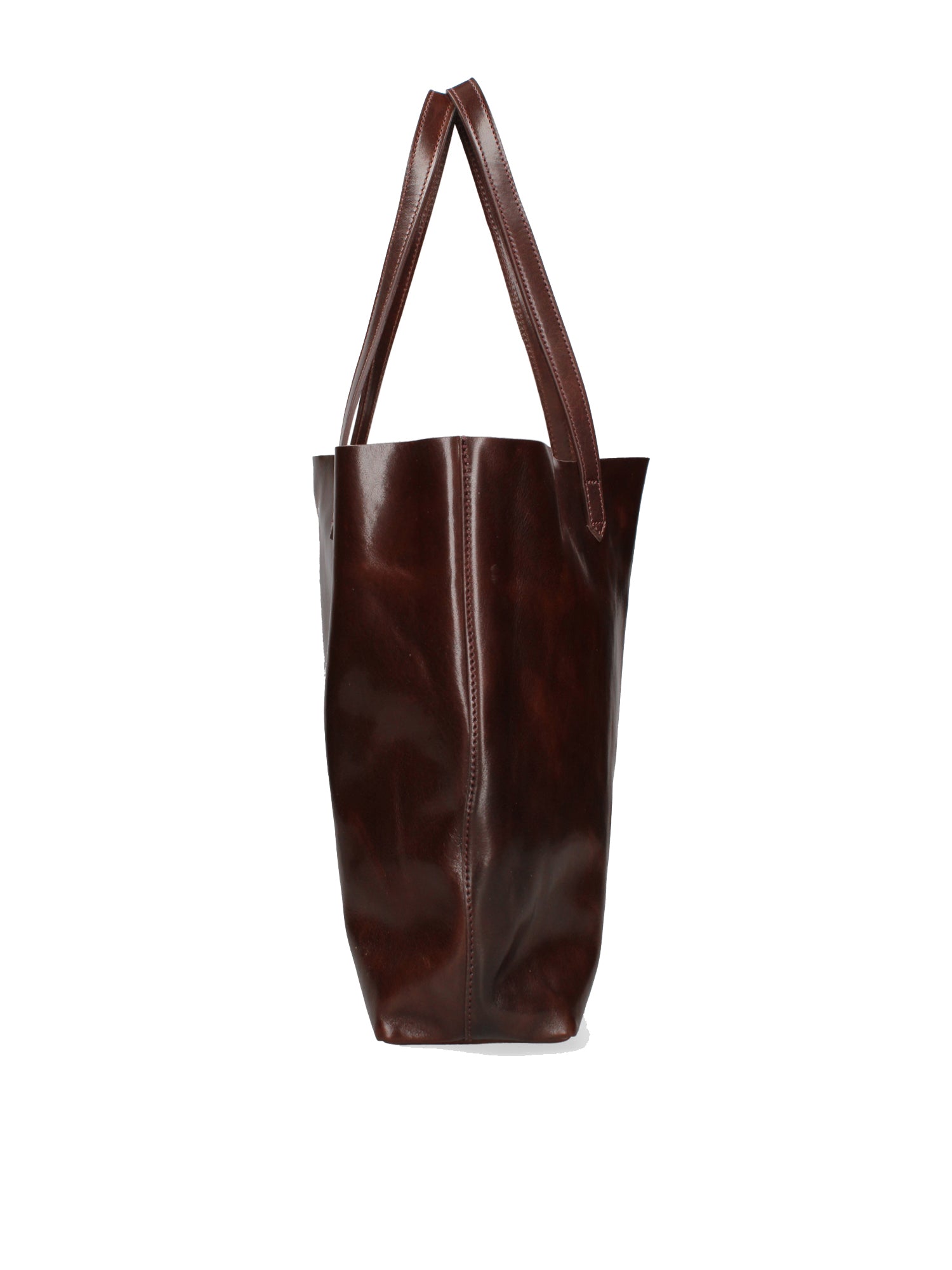 Shoulder Bag I Fratelli Women Genuine leather -Marrone Testa di moro
