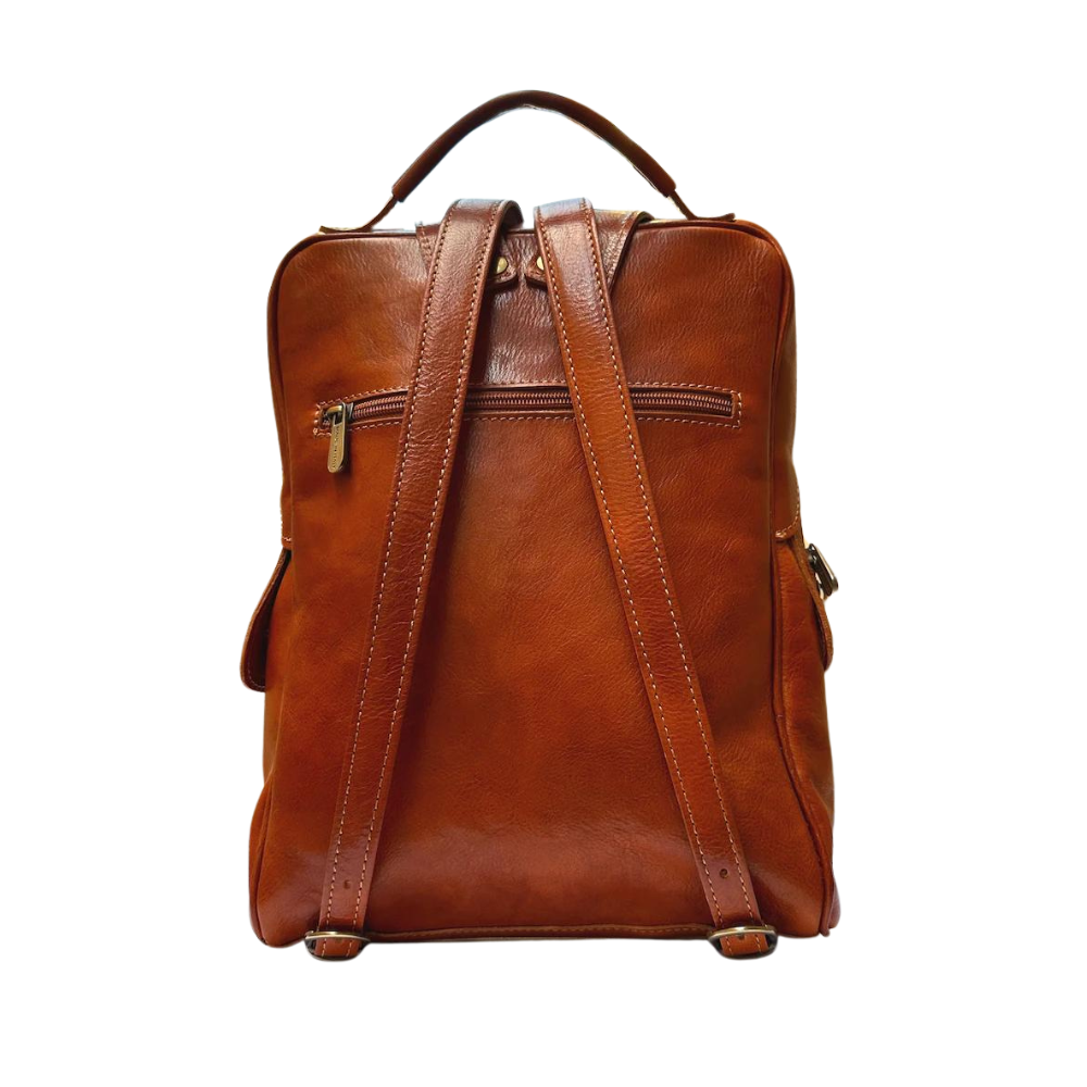 Leather Minimalistic Unisex Backpack