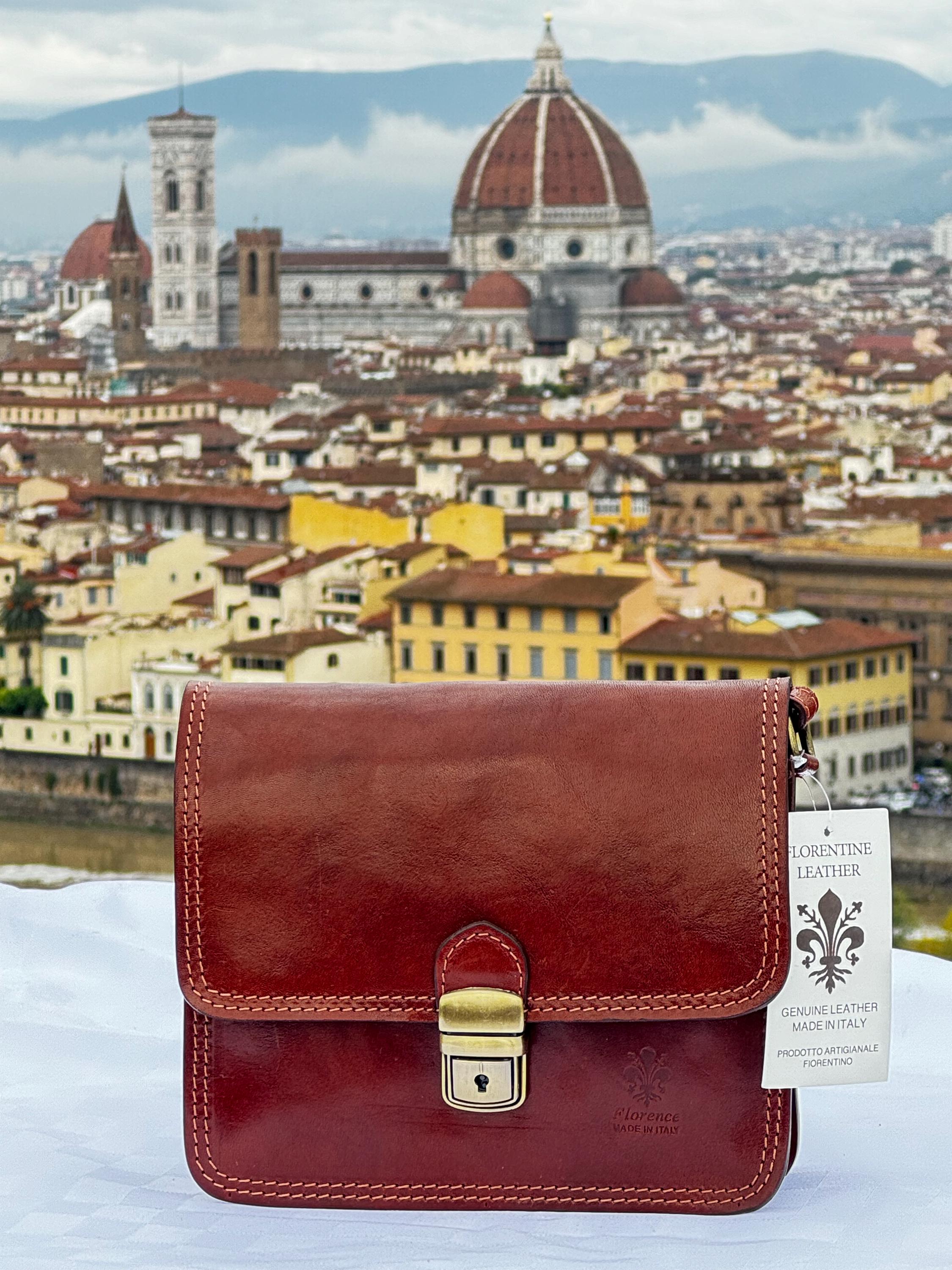 Handmade Italian Leather Mini Bag | Elegant Cross Body Ita Bag from Florence