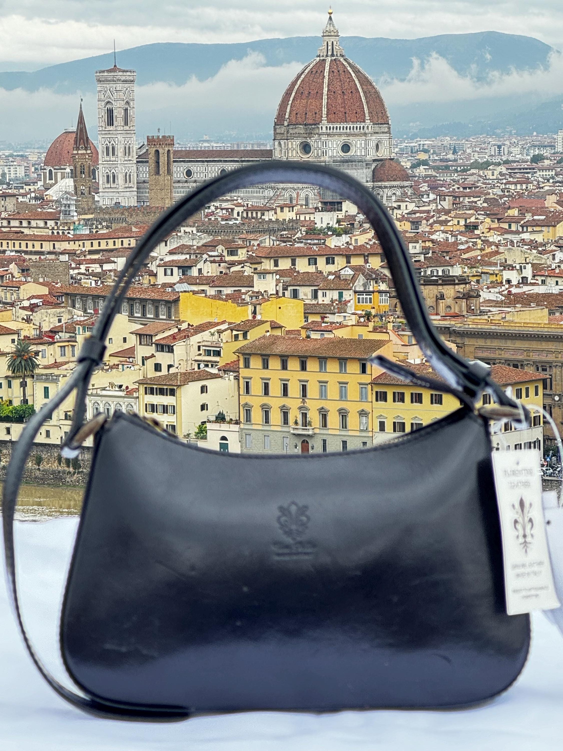 Italian Handmade Leather Black Shoulder Bag