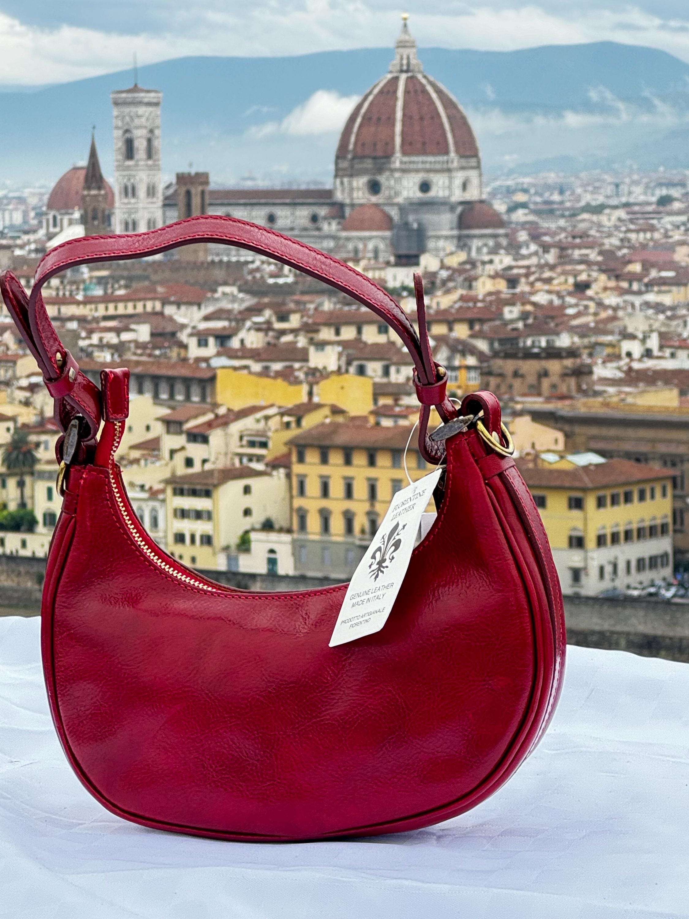 Florentine Crafted Leather Handbags for Women | Elegant Italian Leather Shoulder Bag | Made in Italy