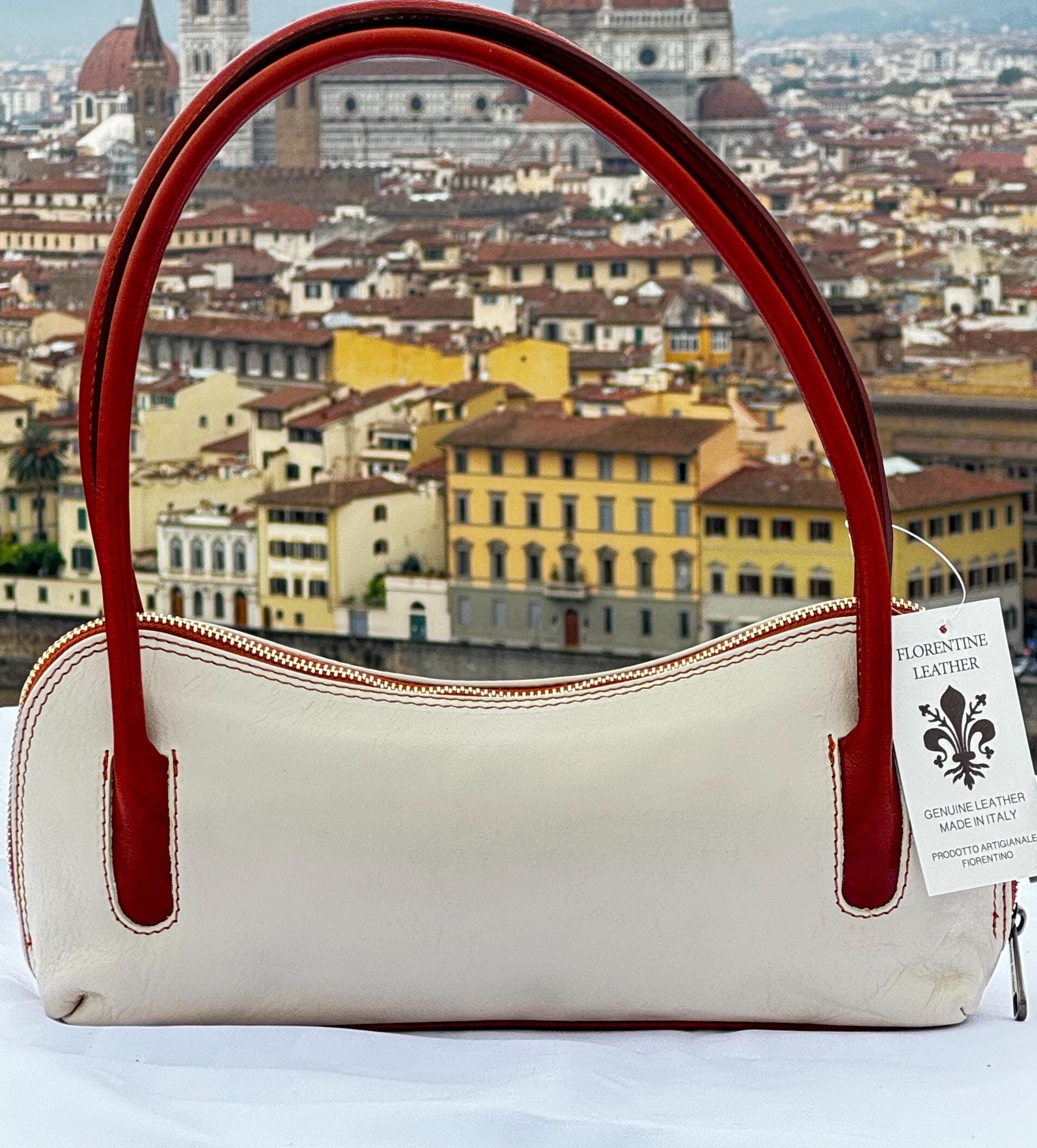 Italian Handmade Leather Shoulder Bag for Women | Elegant Leather Tote from Florence