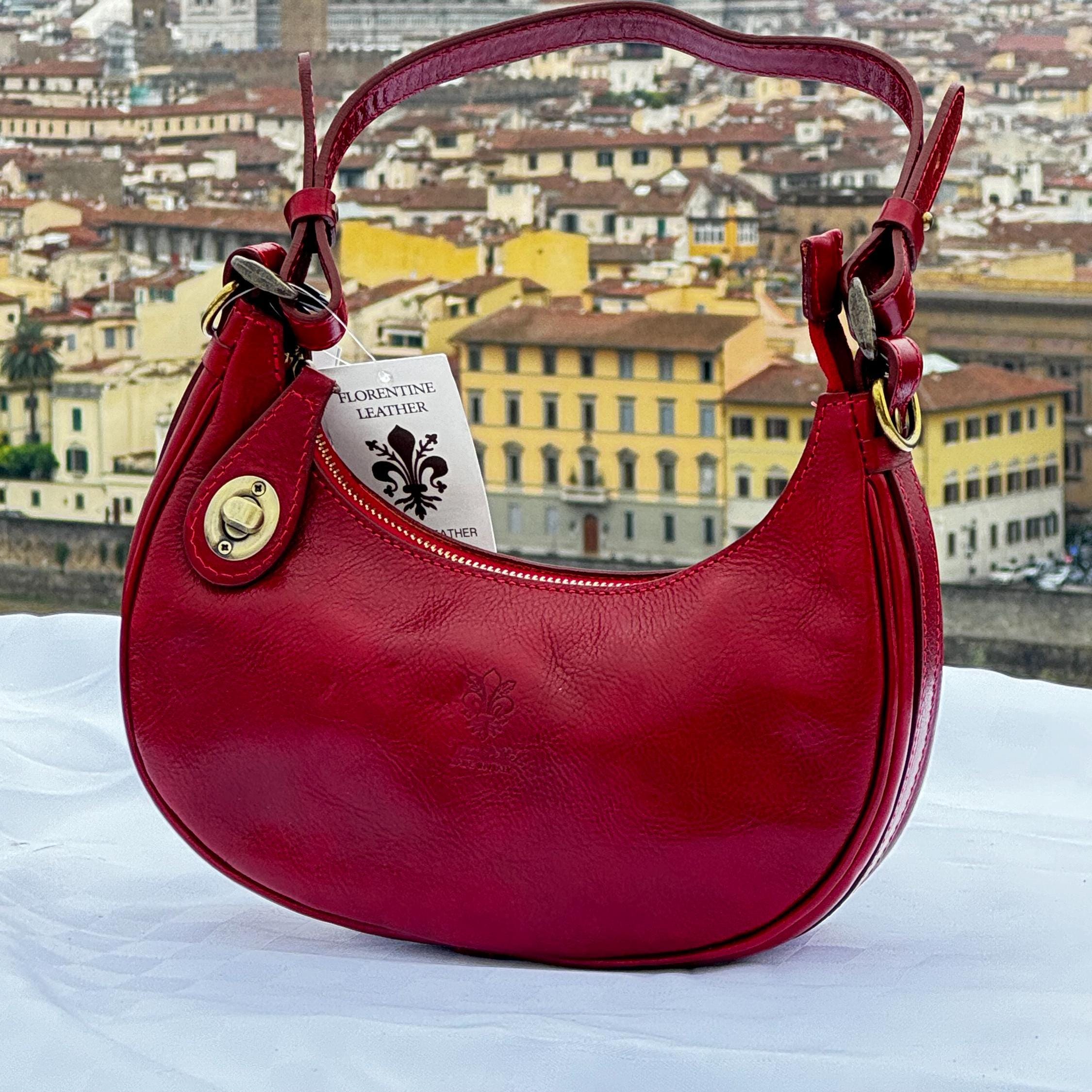 Florentine Crafted Leather Handbags for Women | Elegant Italian Leather Shoulder Bag | Made in Italy