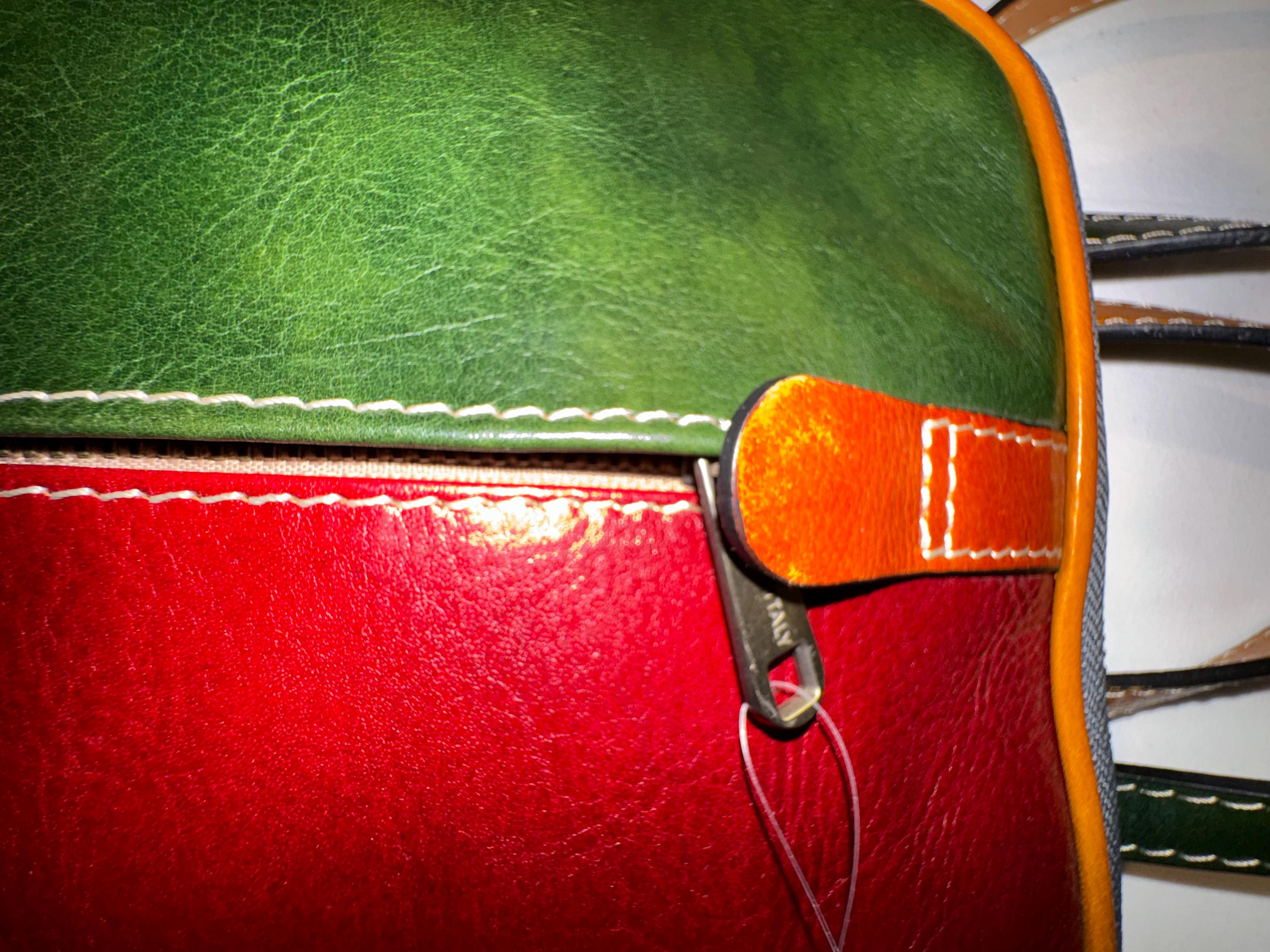 Italian Handmade Leather Backpack for Women | Multicolor Leather Bag from Florence | Made in Italy | Stylish Design